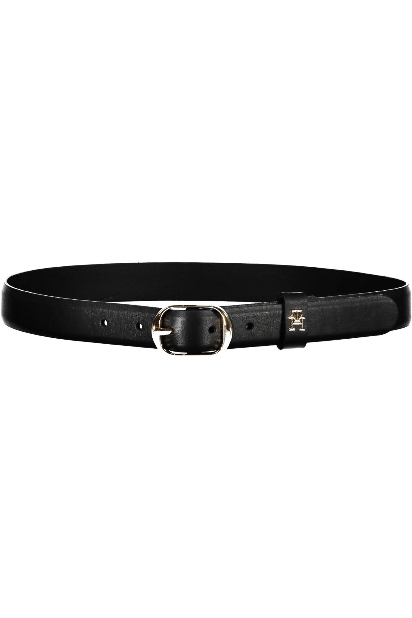 Leather belt women black