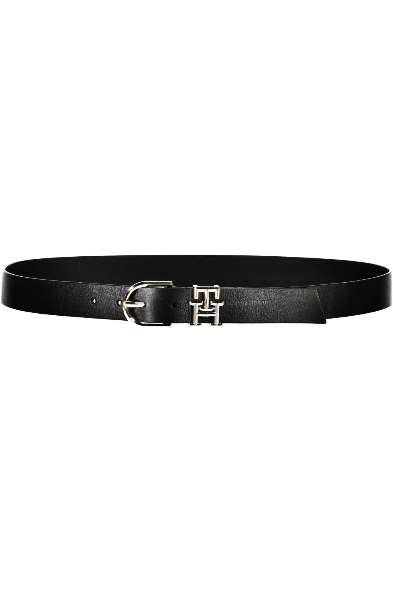 Leather belt women black