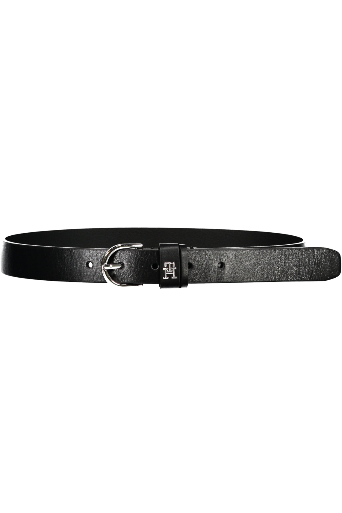 Women's black leather belt