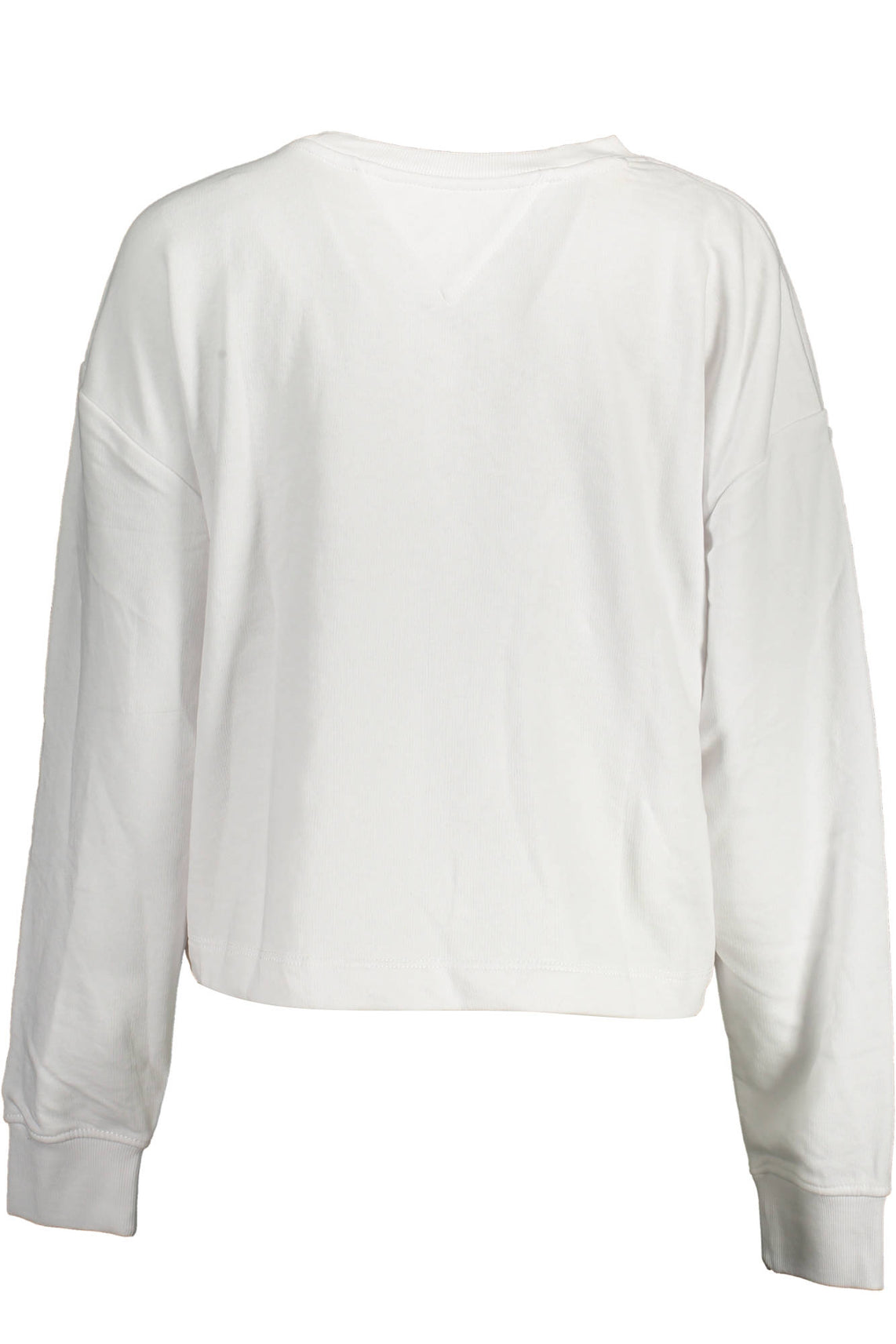 Women's white sweatshirt without zip