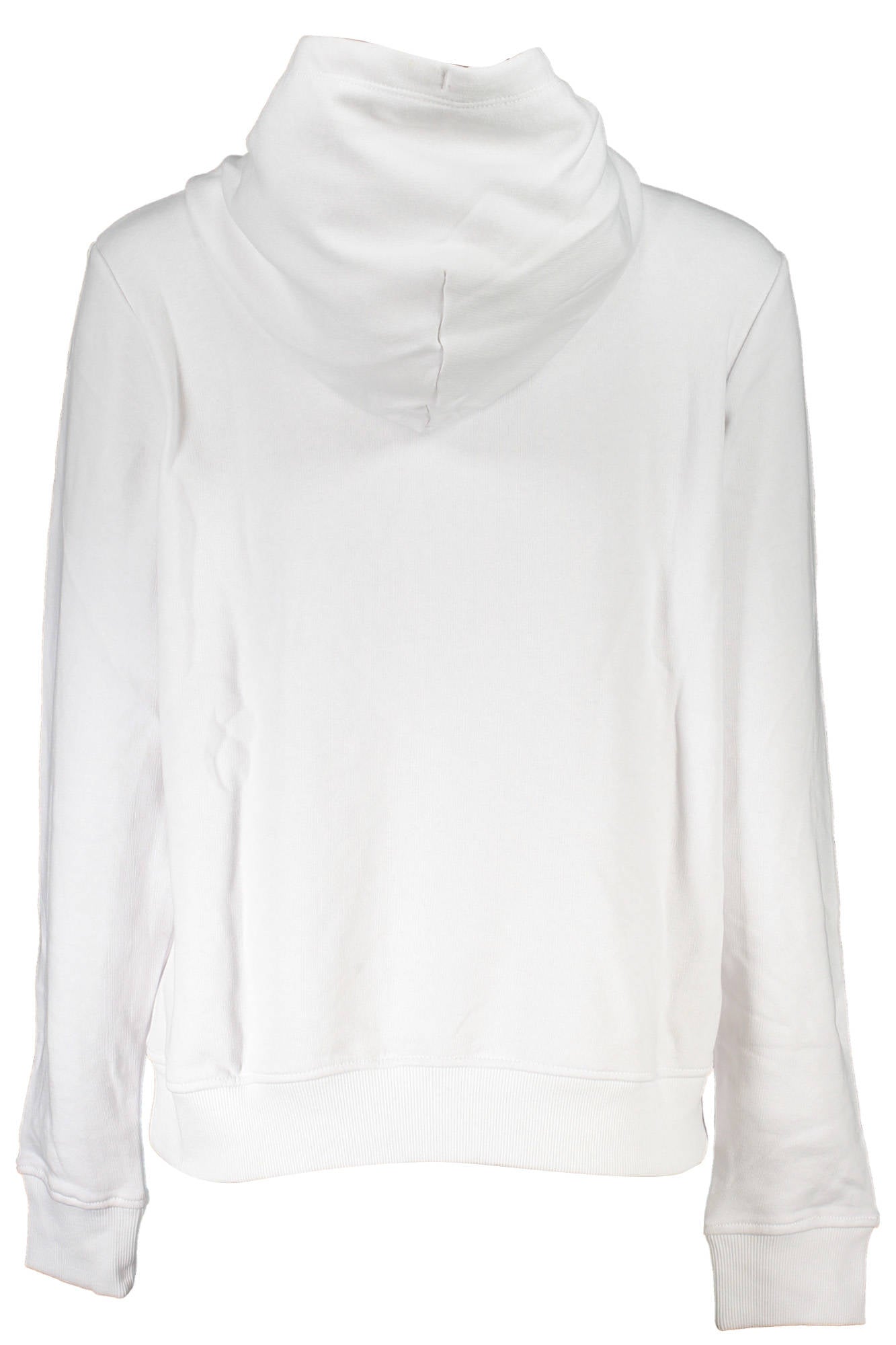 Women's white sweatshirt without zip
