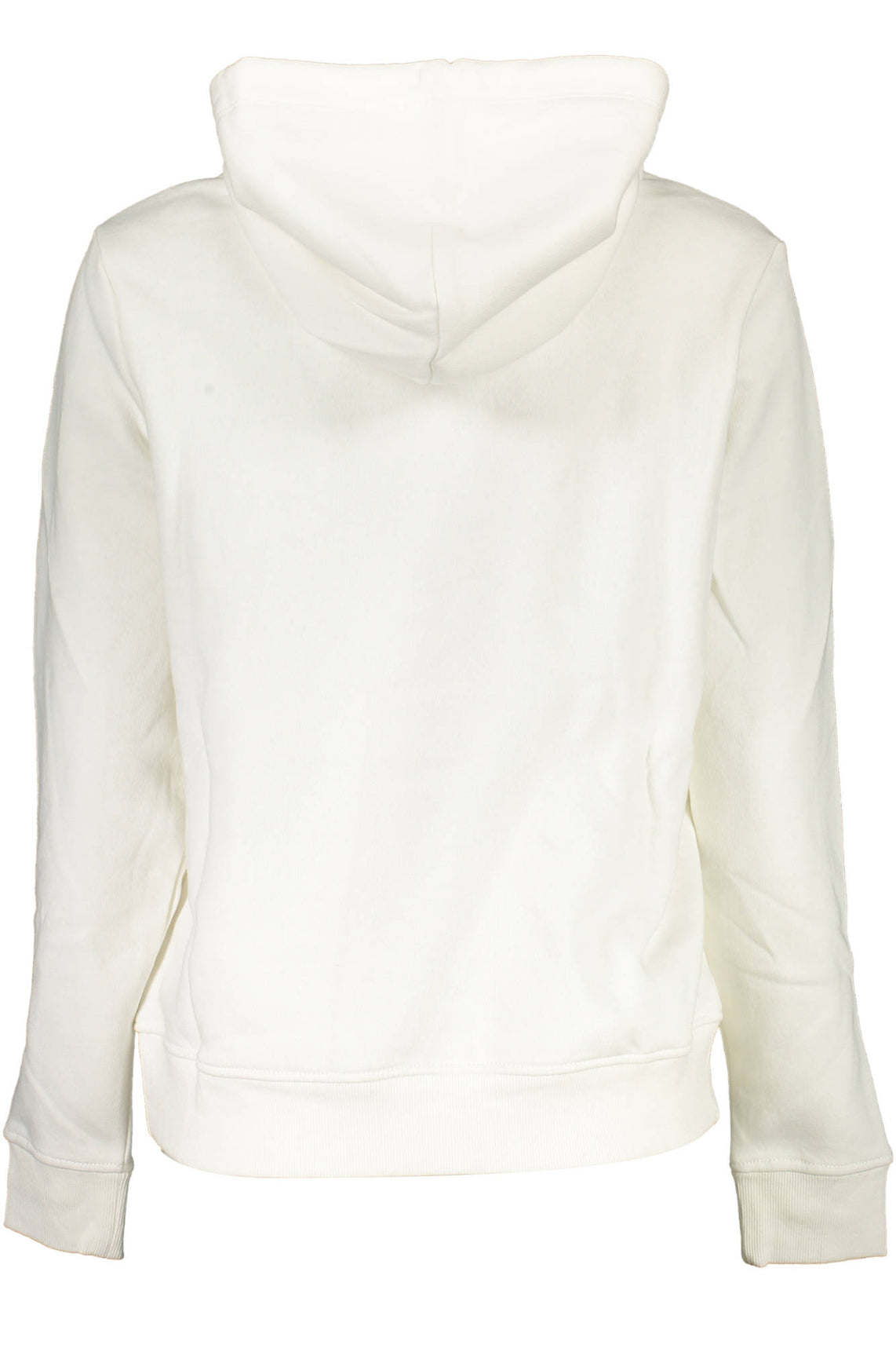 Women's white sweatshirt without zip