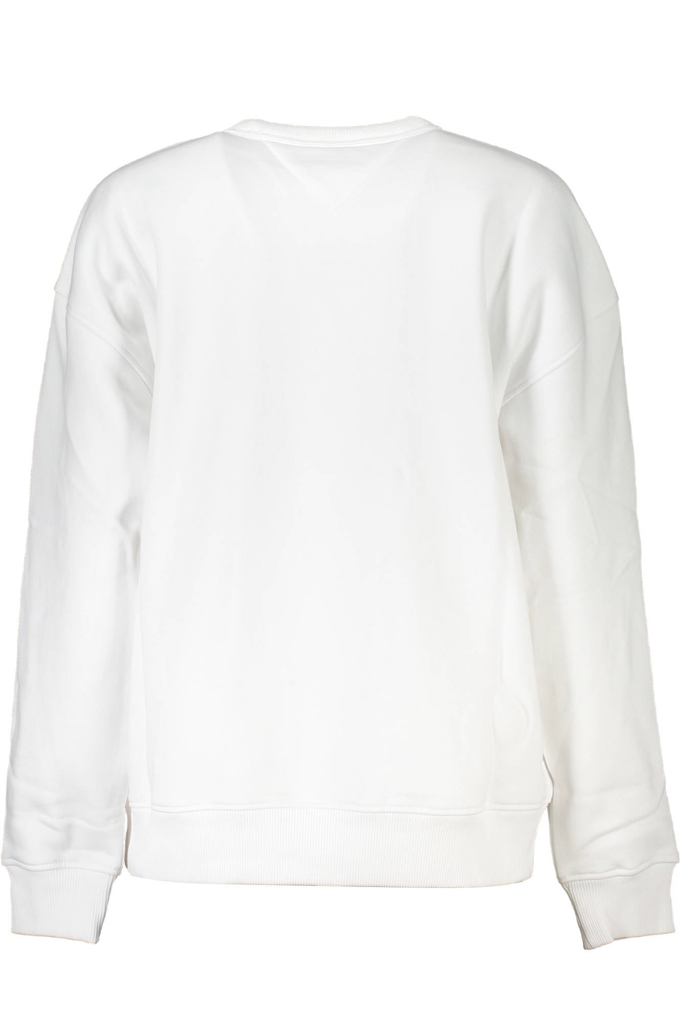 Women's white sweatshirt without zip