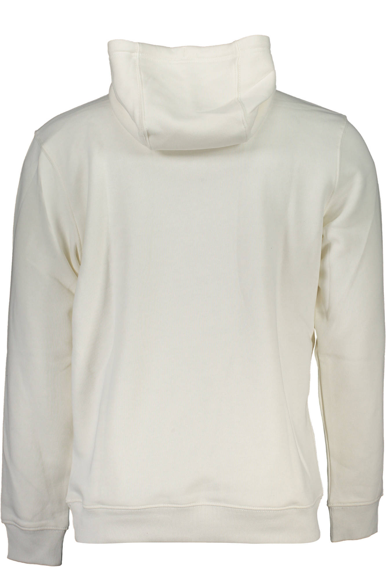 Men's white zipless sweatshirt