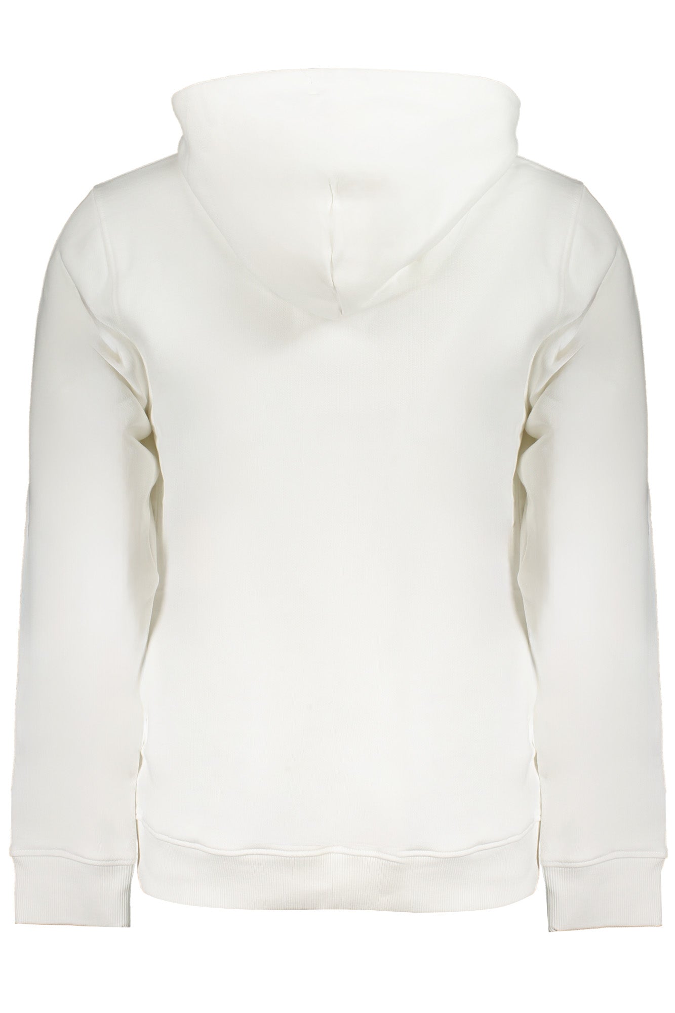 Men's white zipless sweatshirt