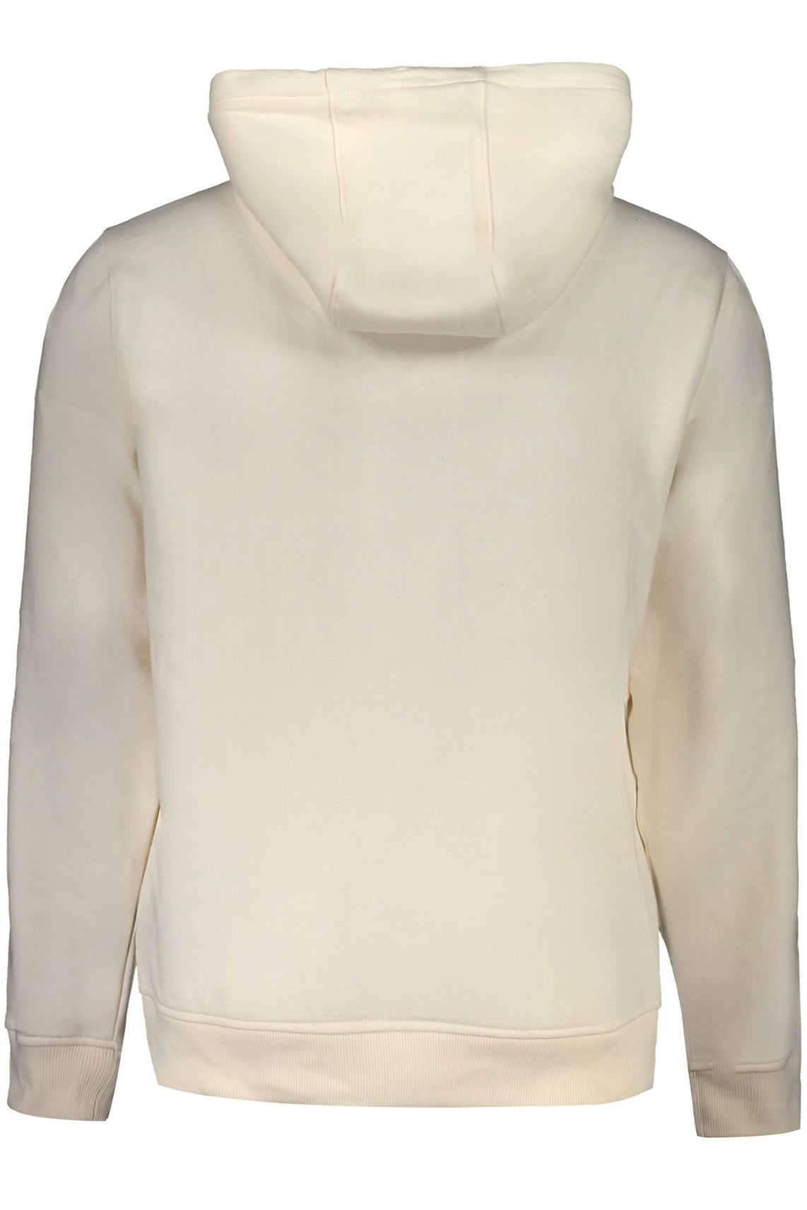 Men's white zipless sweatshirt