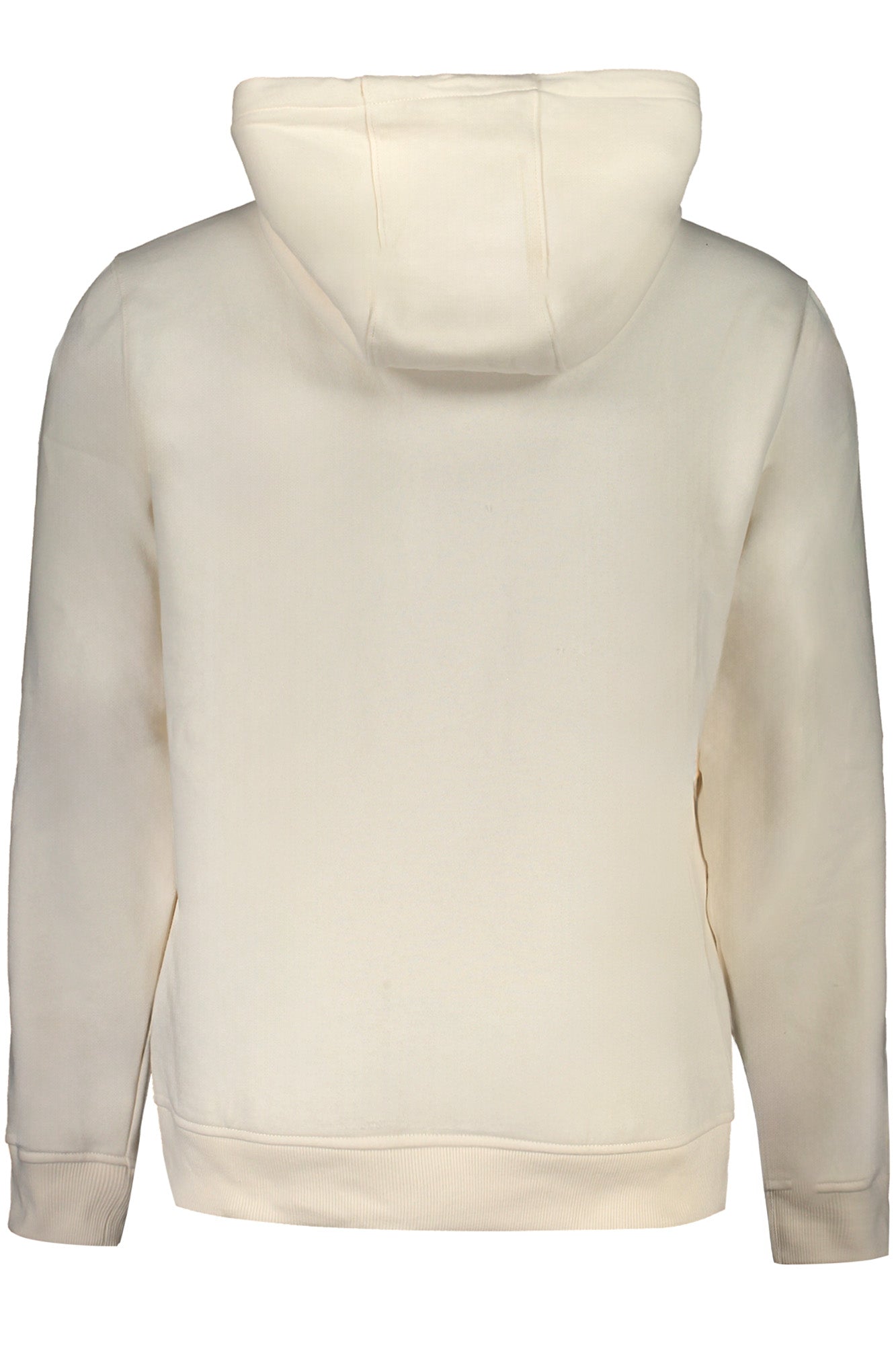 Men's white zipless sweatshirt