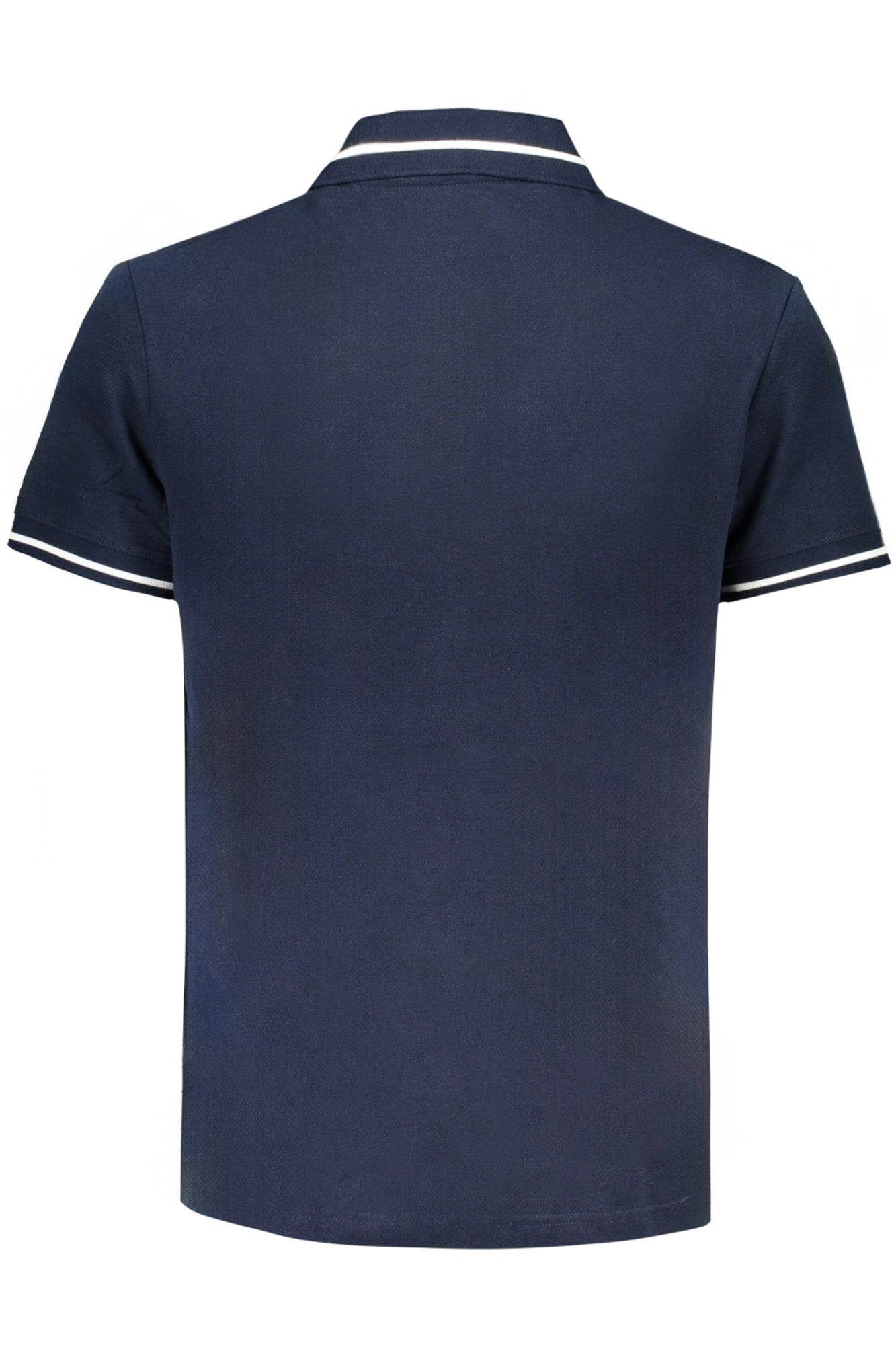 Men's short sleeved polo shirt blue