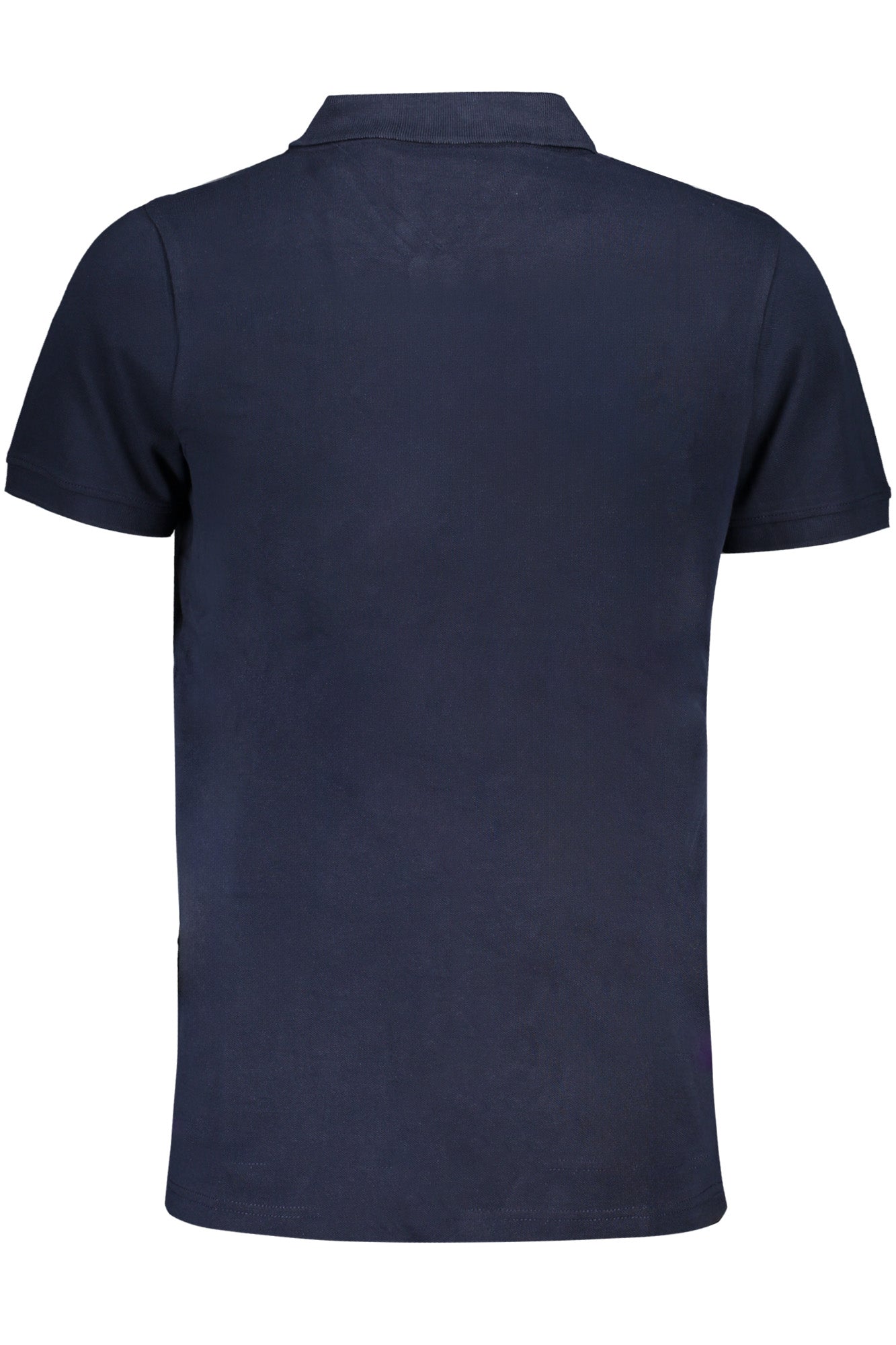 Men's short sleeved polo shirt blue