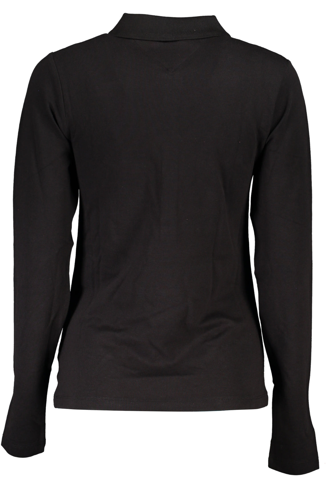 Women's long sleeve polo shirt black