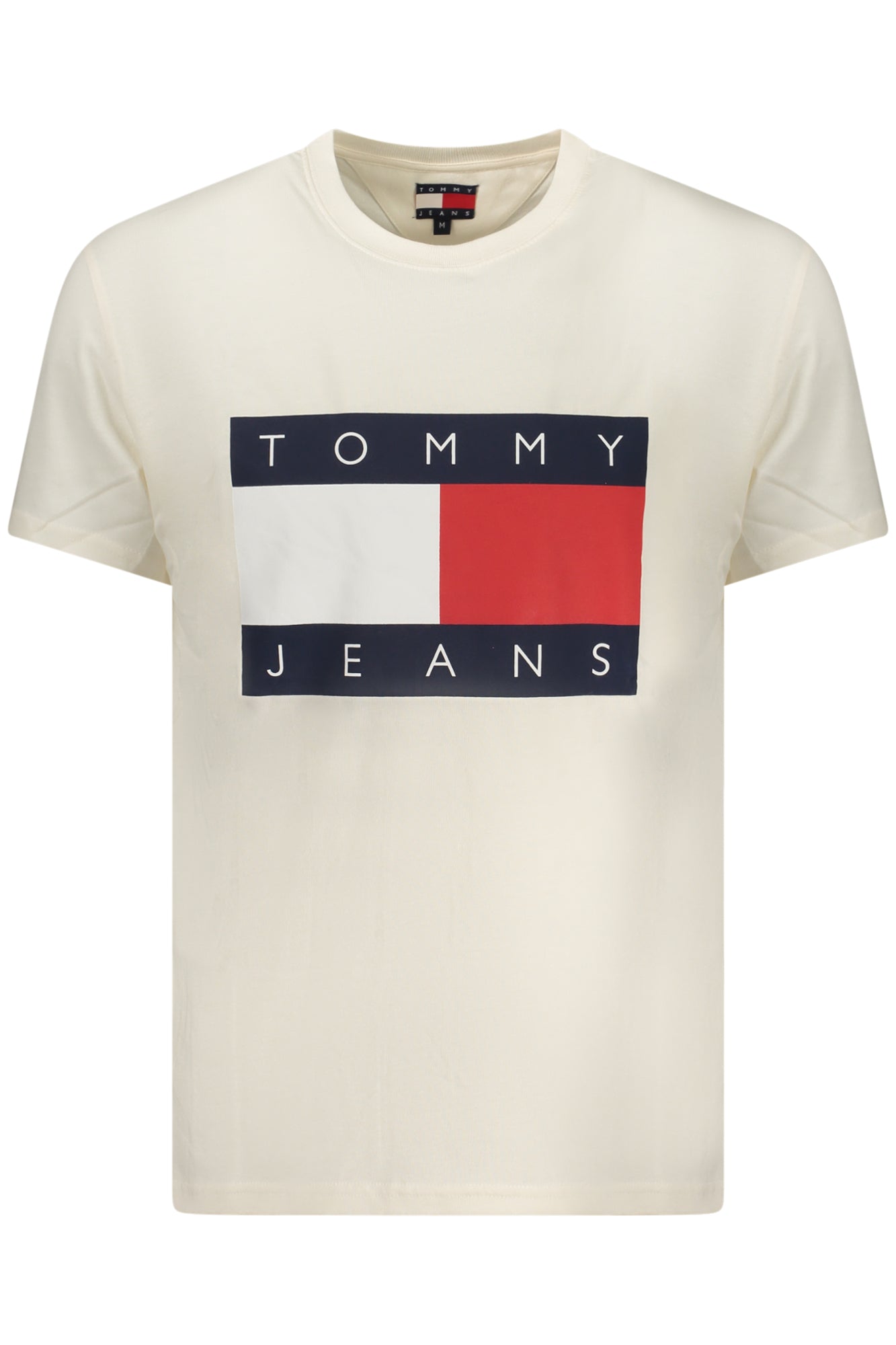 TOMMY HILFIGER TOMMY HILFIGER MEN'S SHORT-SLEEVE T-SHIRT BLACK - Bianco