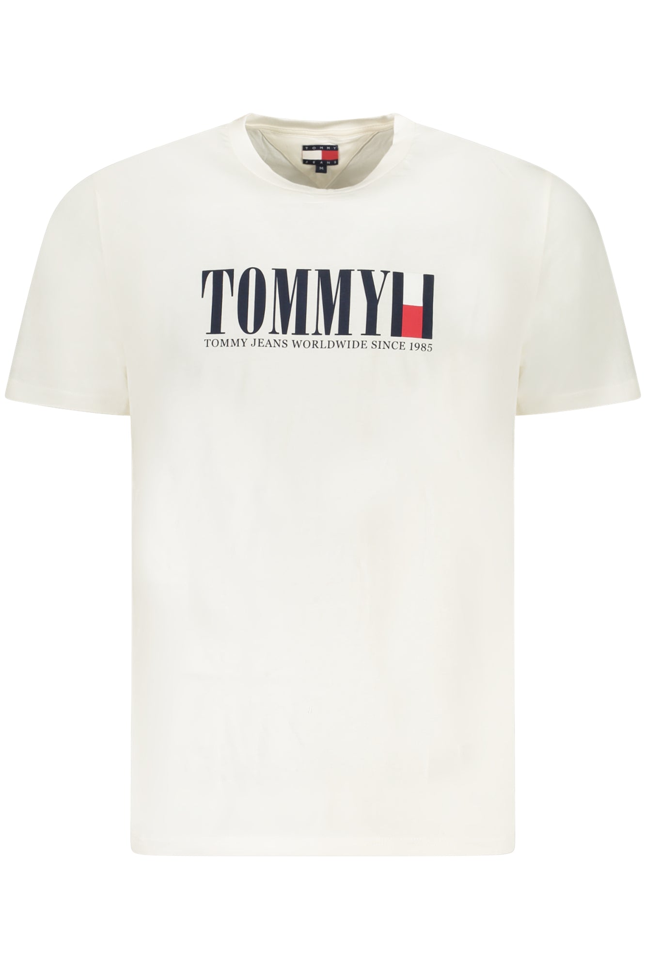TOMMY HILFIGER TOMMY HILFIGER MEN'S SHORT-SLEEVE T-SHIRT BLUE - Bianco