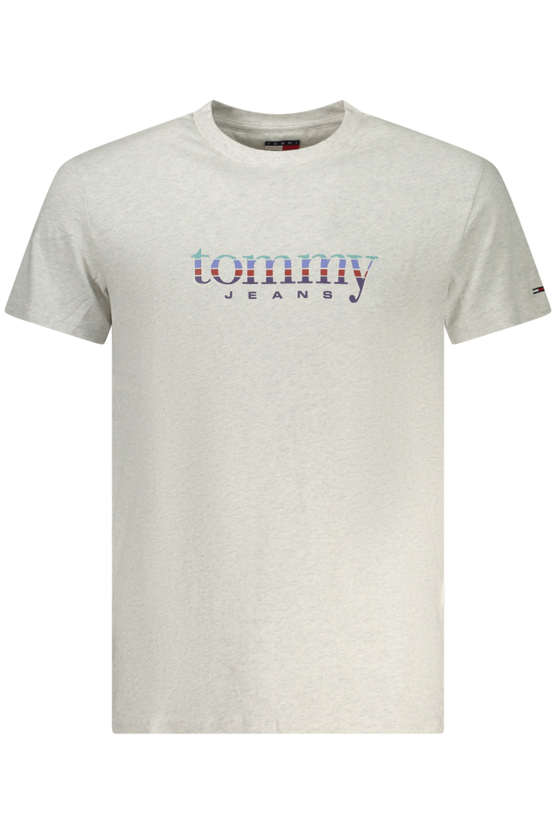 TOMMY HILFIGER TOMMY HILFIGER MEN'S SHORT-SLEEVE T-SHIRT WHITE - Grigio