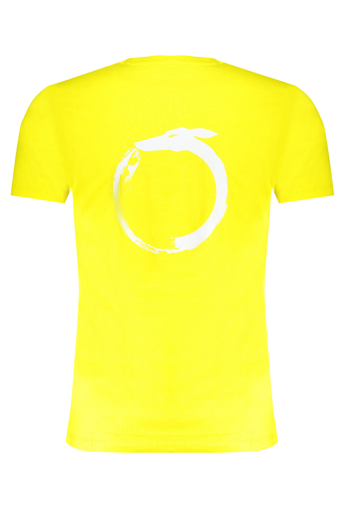 Yellow men's short sleeved t-shirt