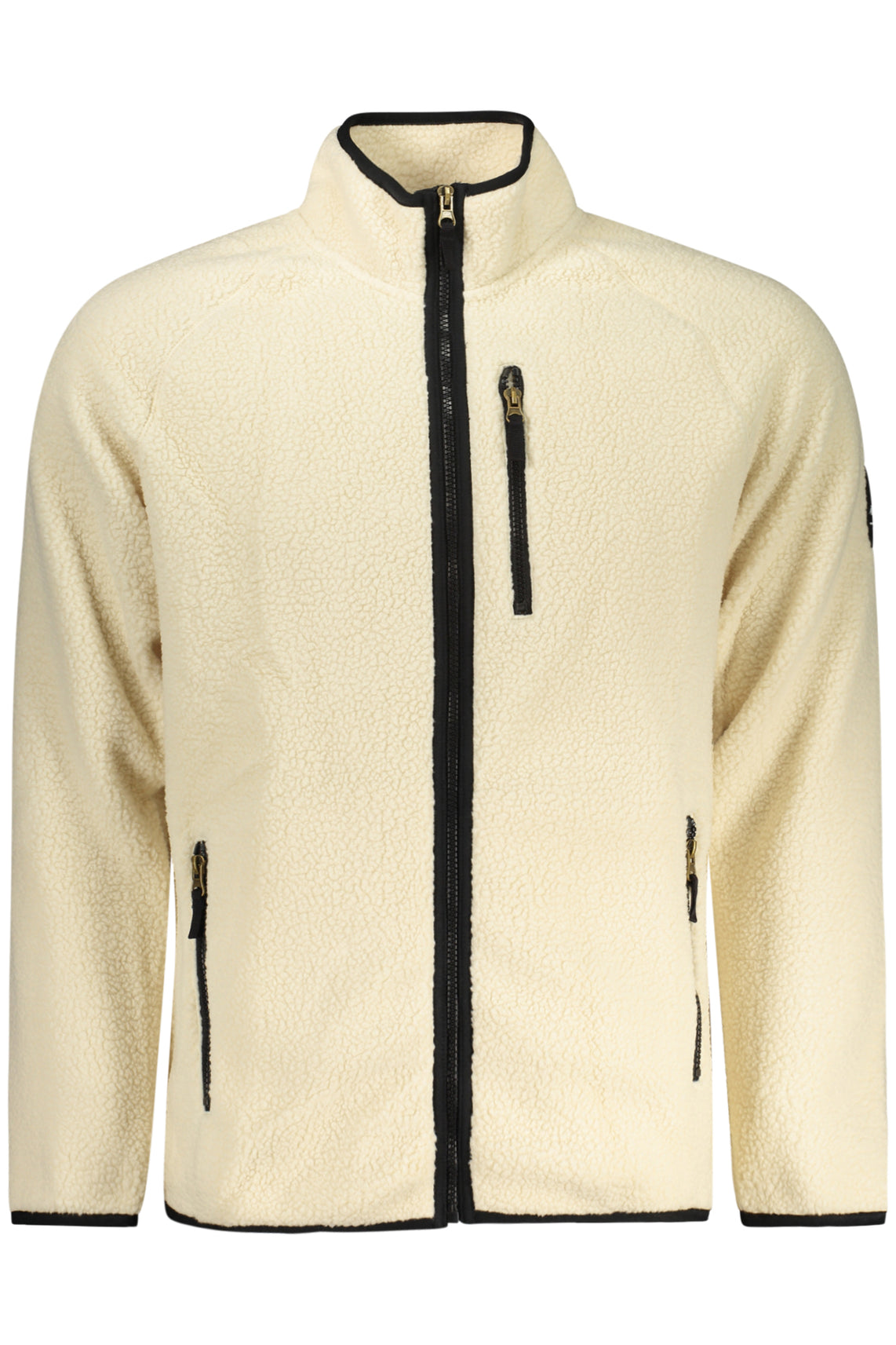 U.S. GRAND US GRAND MEN'S WHITE ZIP-UP SWEATSHIRT - Bianco