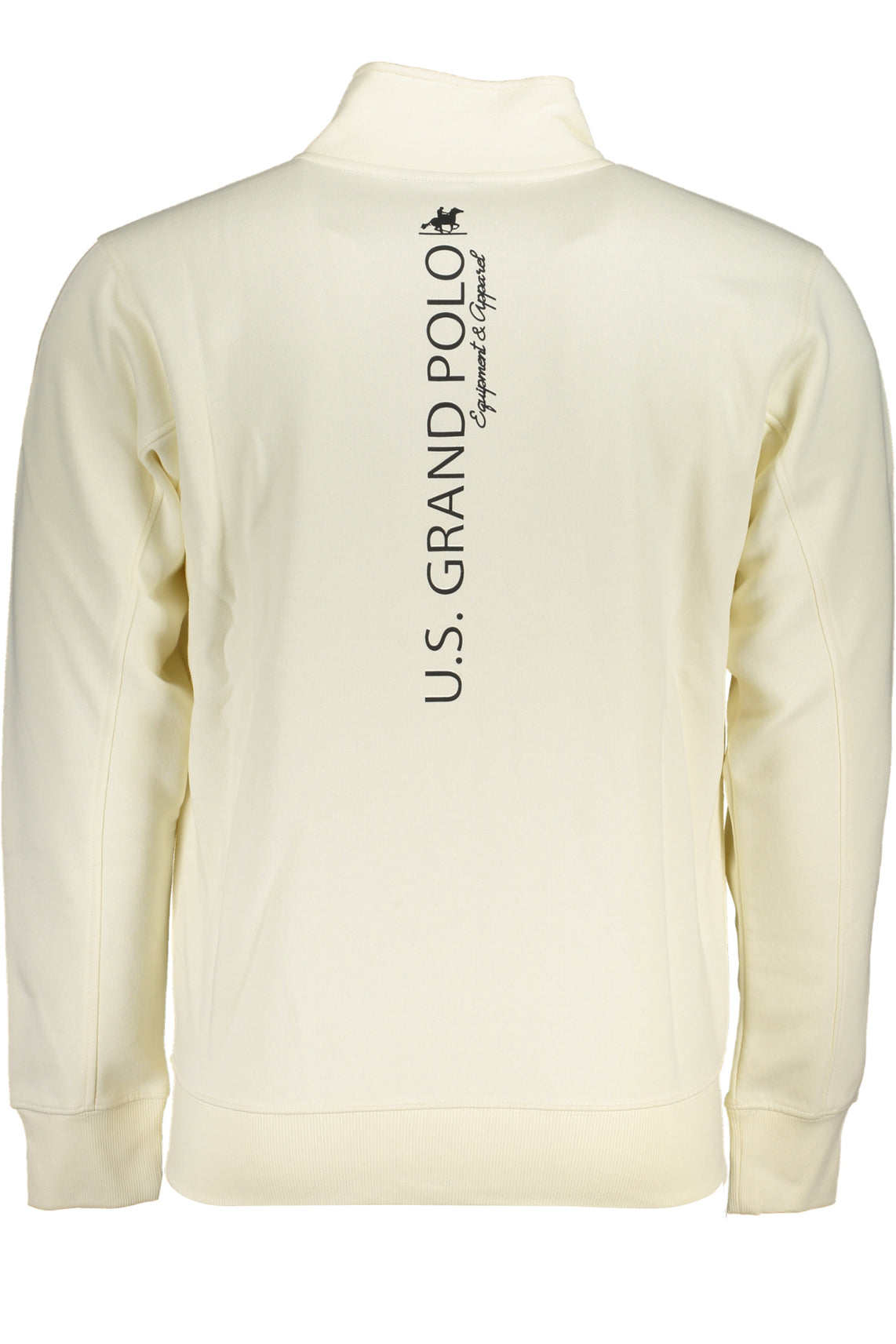 Men's white zip sweatshirt