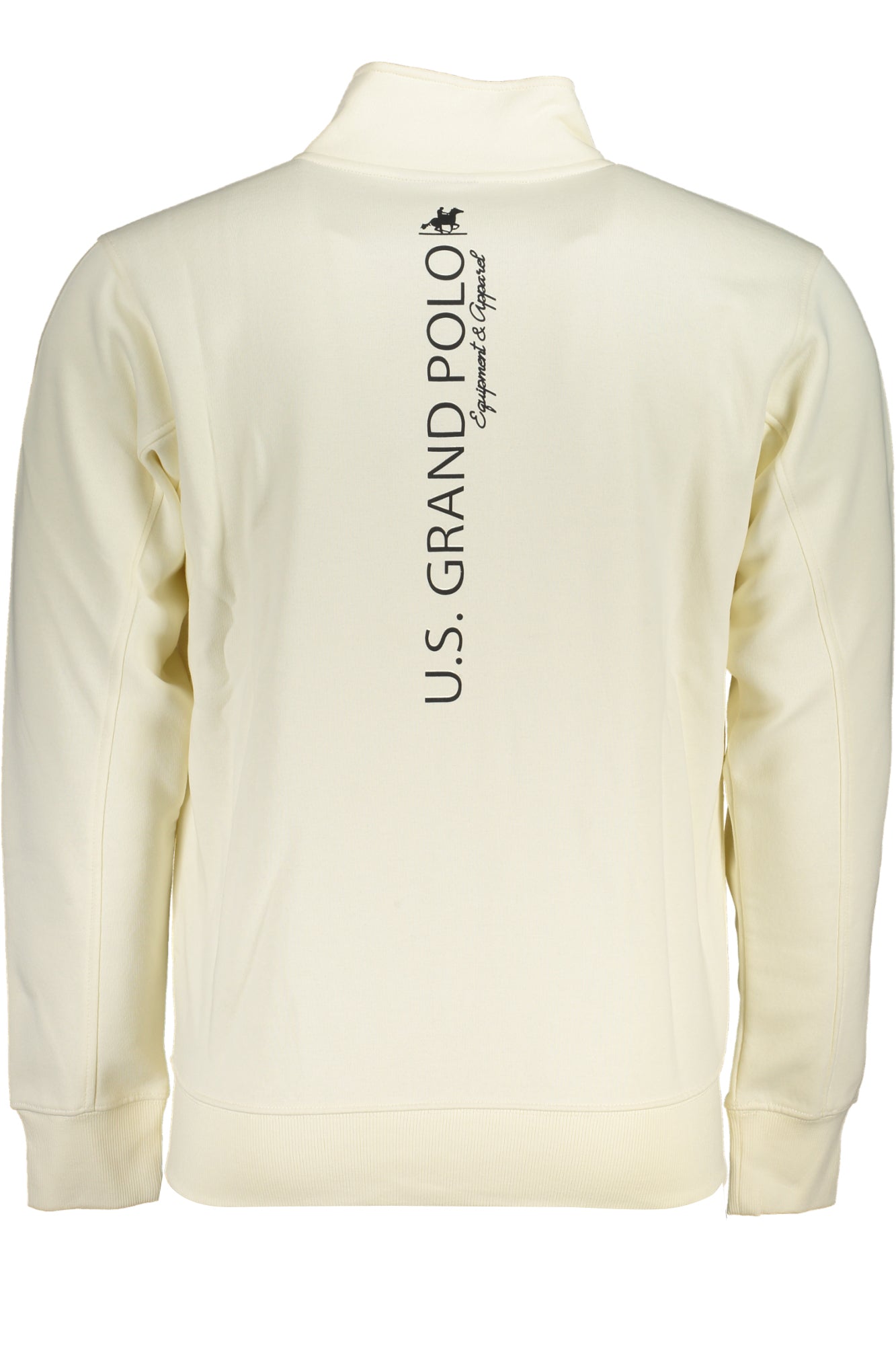 Men's white zip sweatshirt