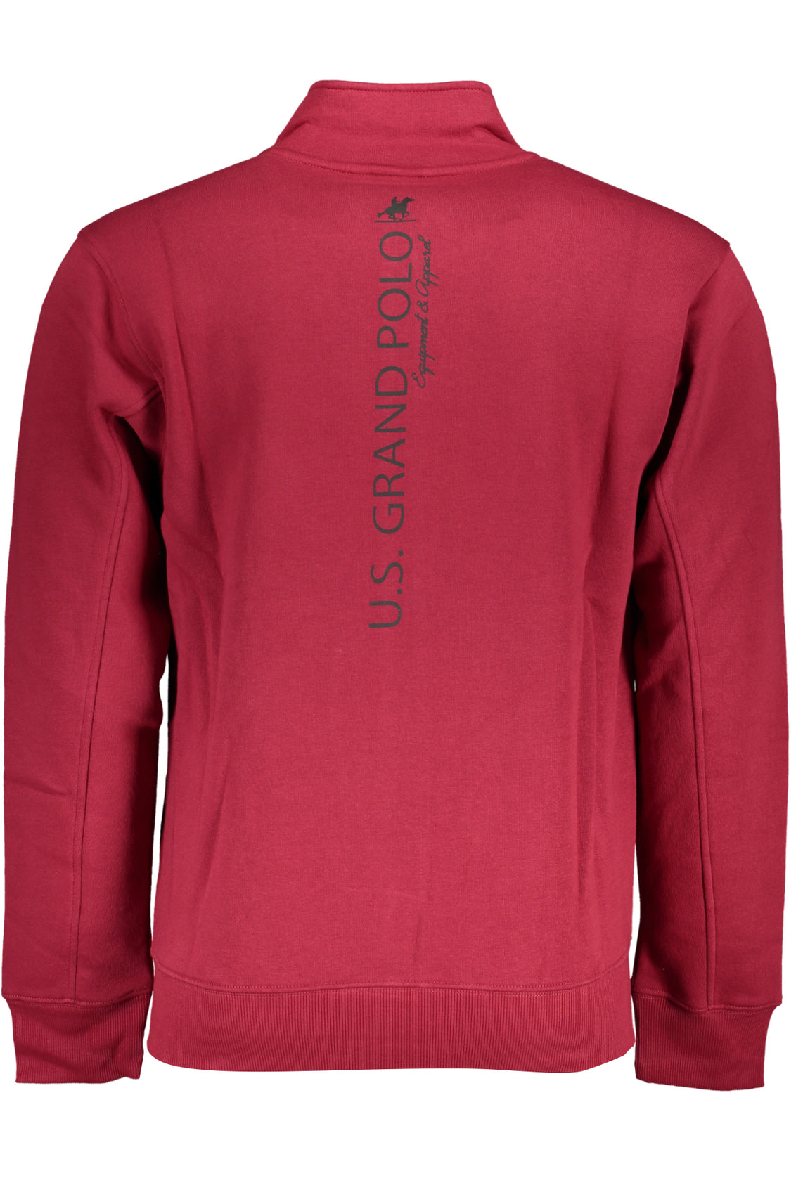 Men's red zip sweatshirt