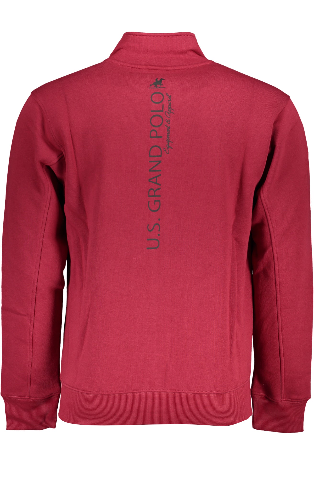 Men's red zip sweatshirt