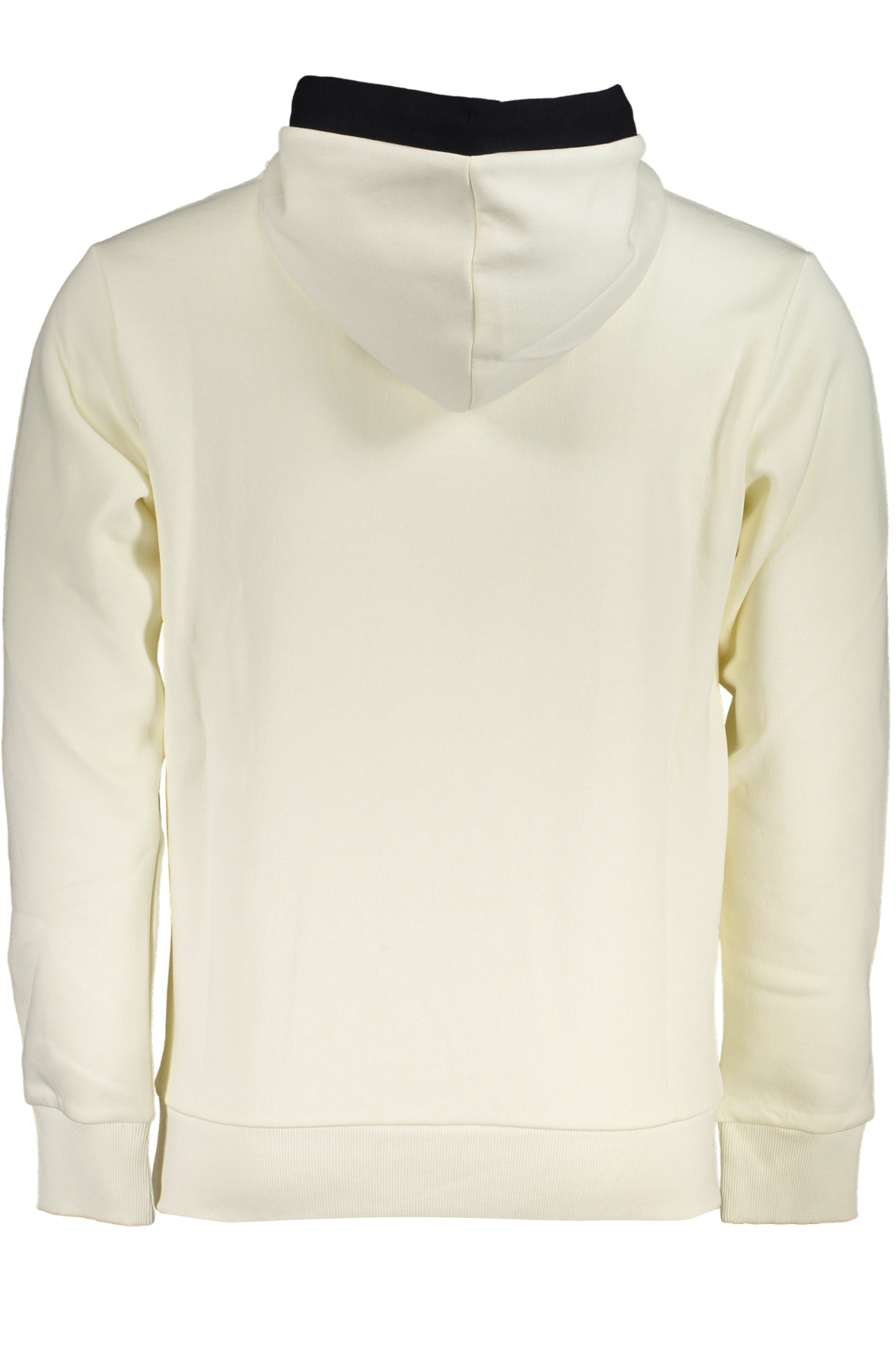 Men's white zipless sweatshirt