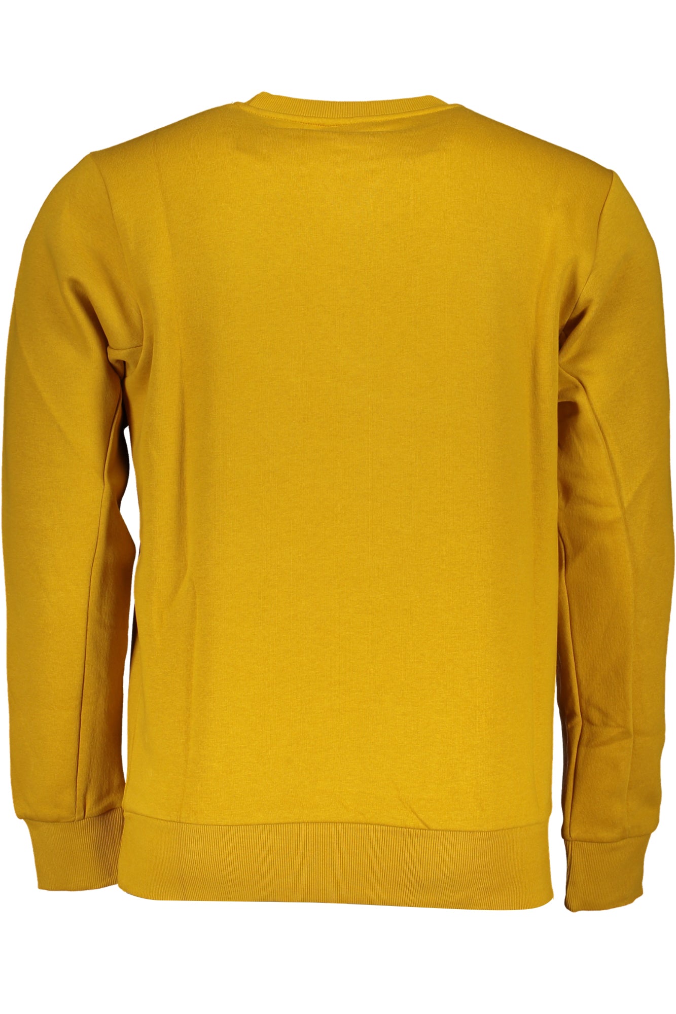 Men's yellow zipless sweatshirt