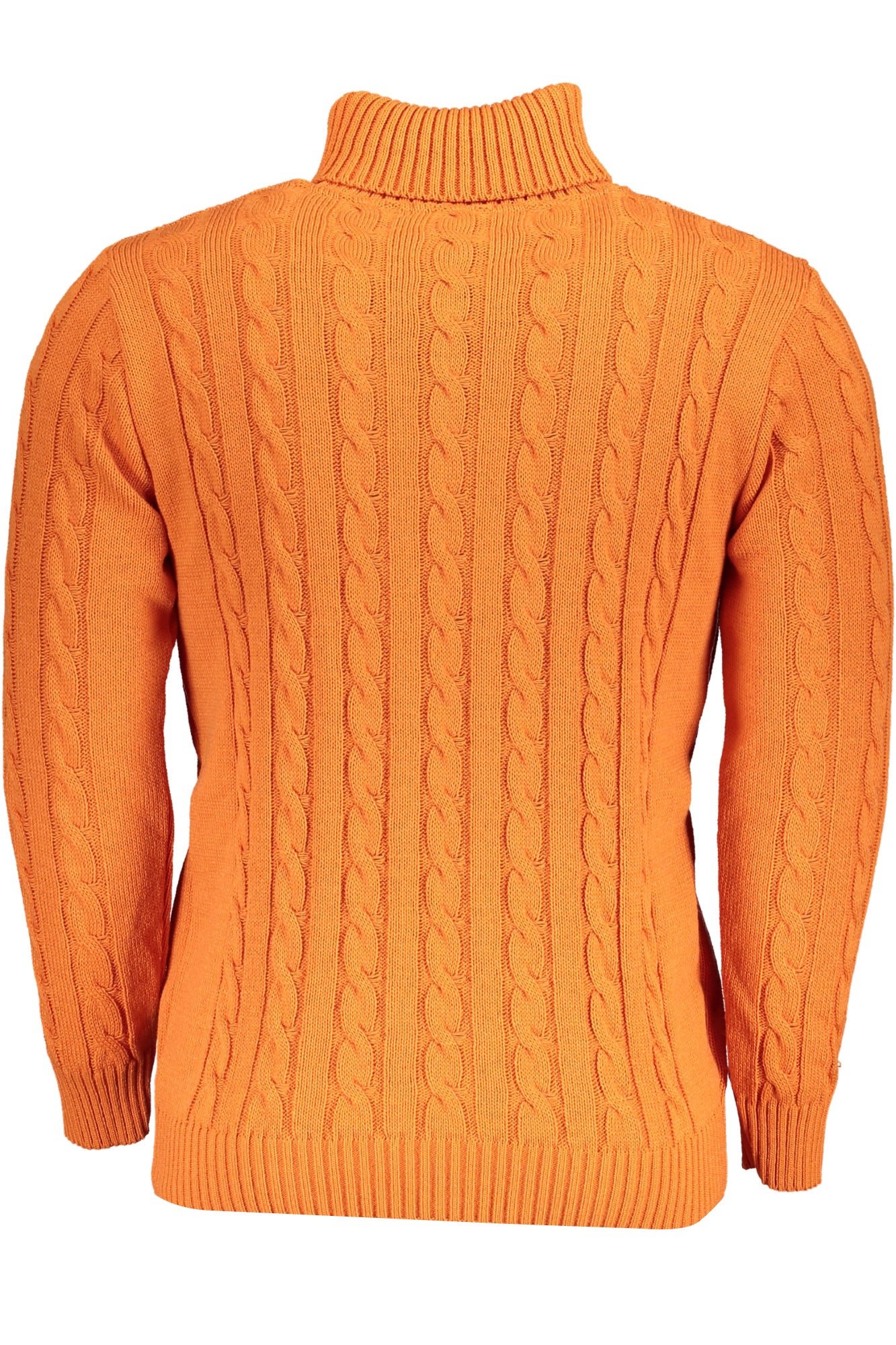 Men's orange sweater