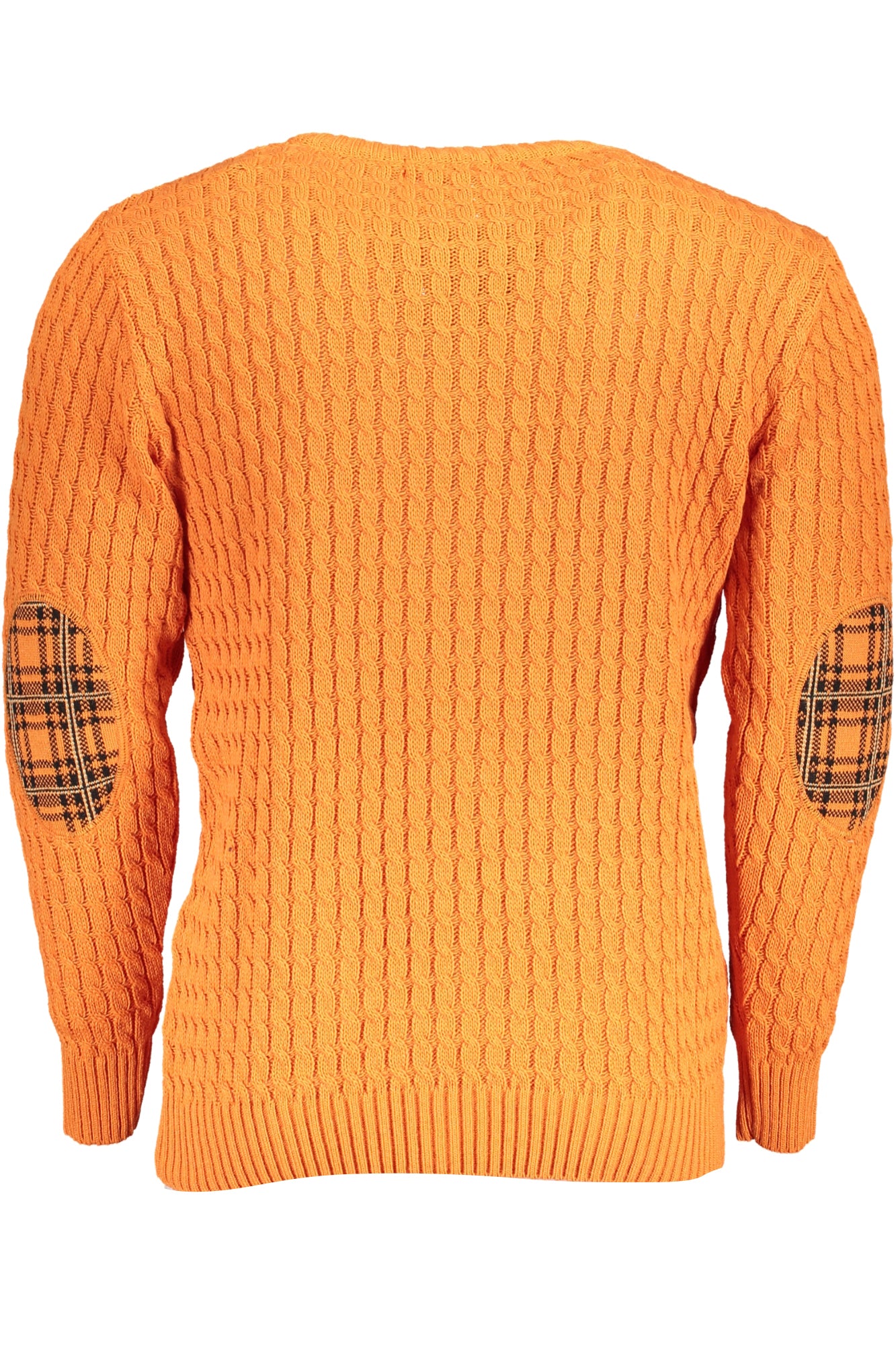 Men's orange sweater