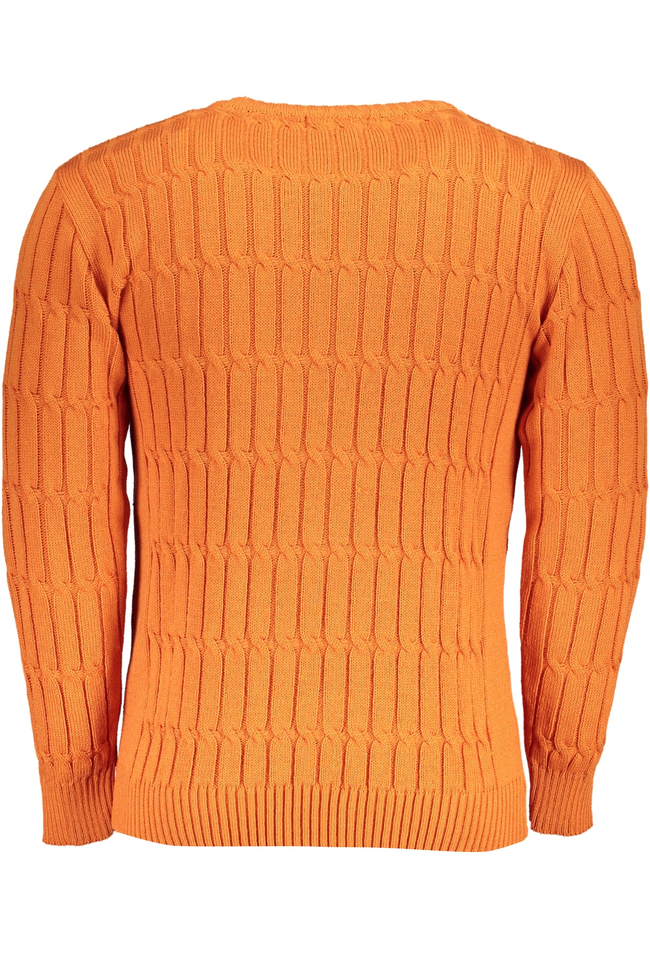 Men's orange sweater