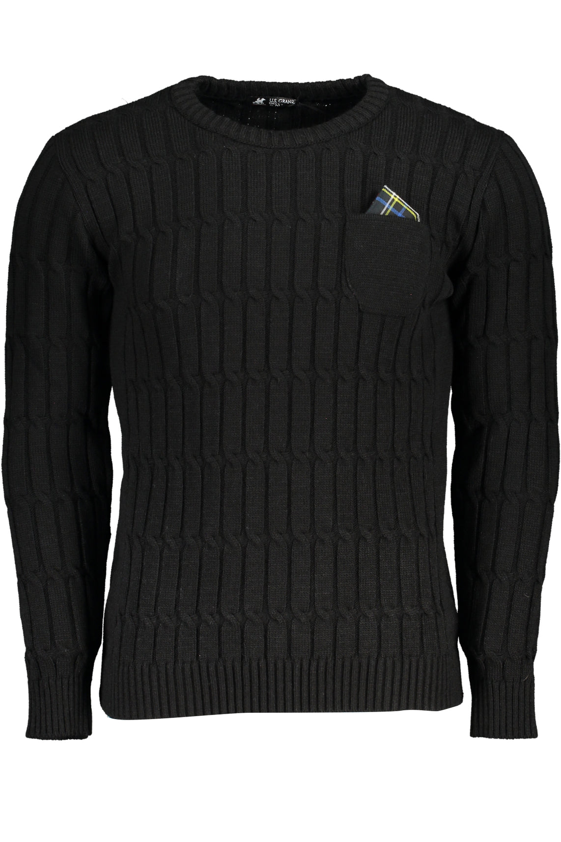 U.S. GRAND Sweaters Black - USTR954