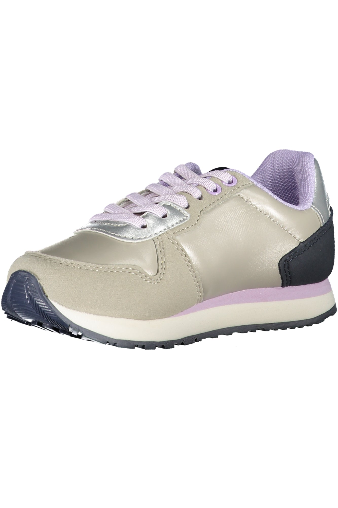 Silver sports shoes for children
