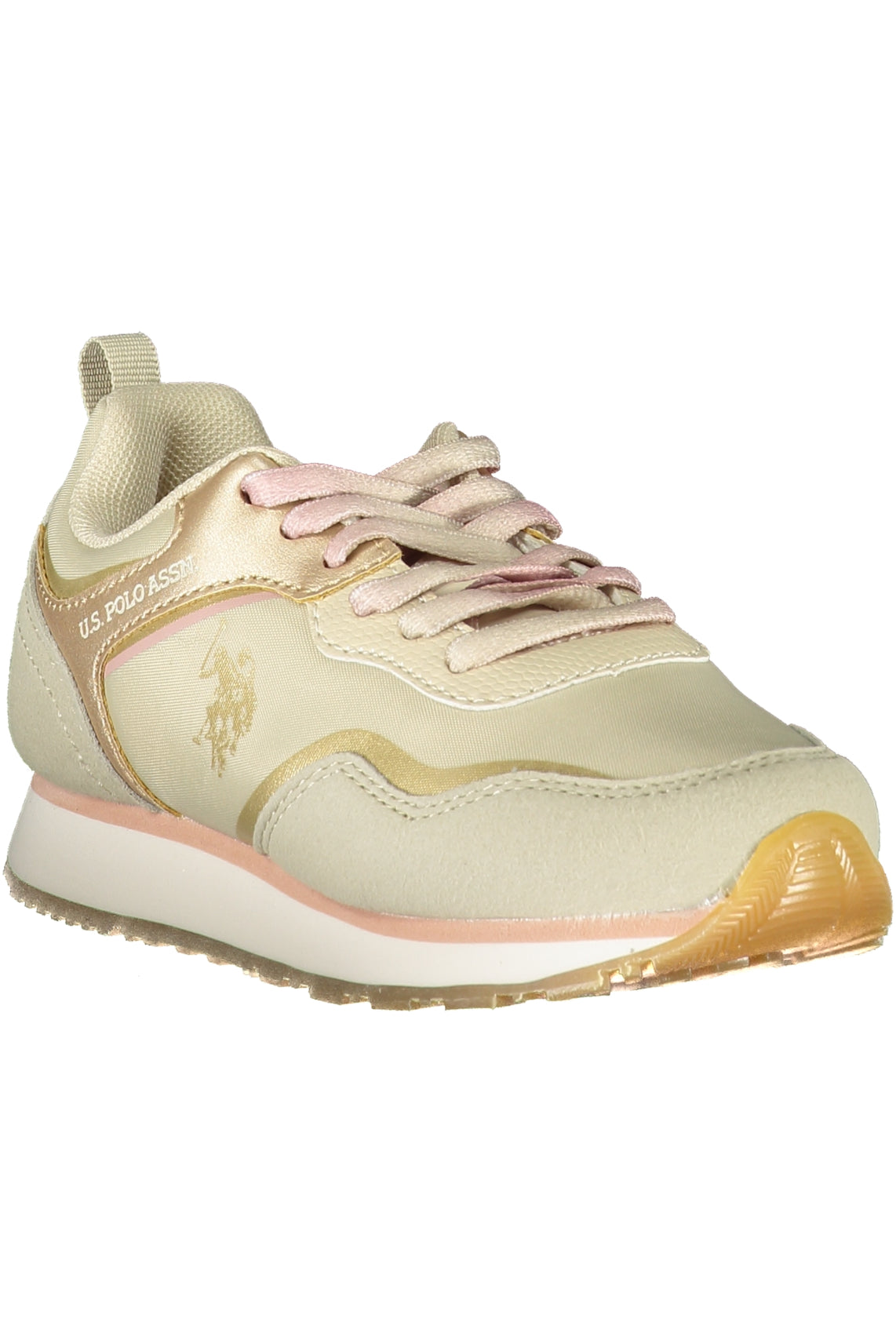 Beige children's sports shoes