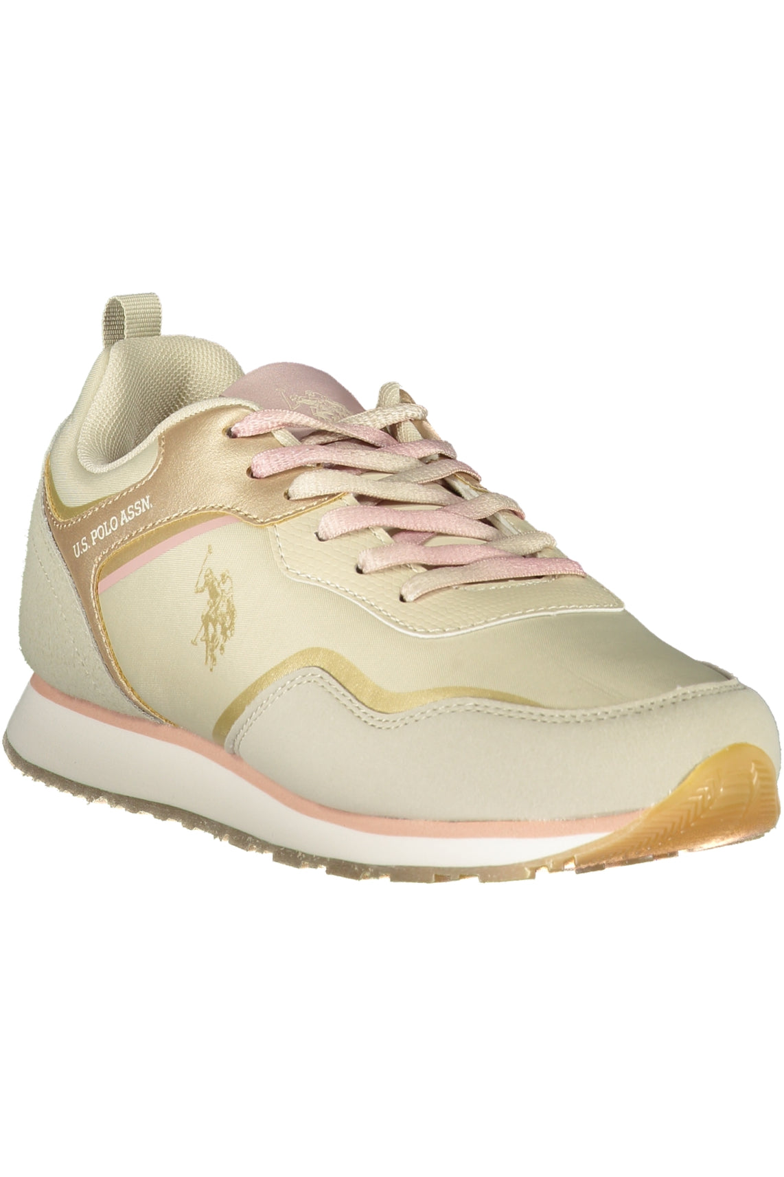 Beige women's sports footwear