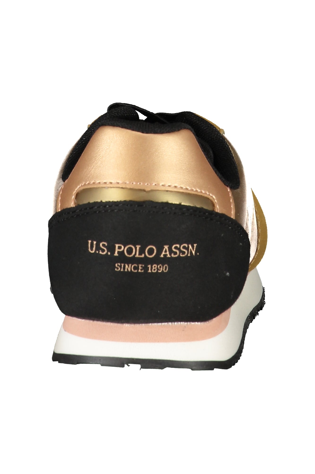 Gold women's sports footwear