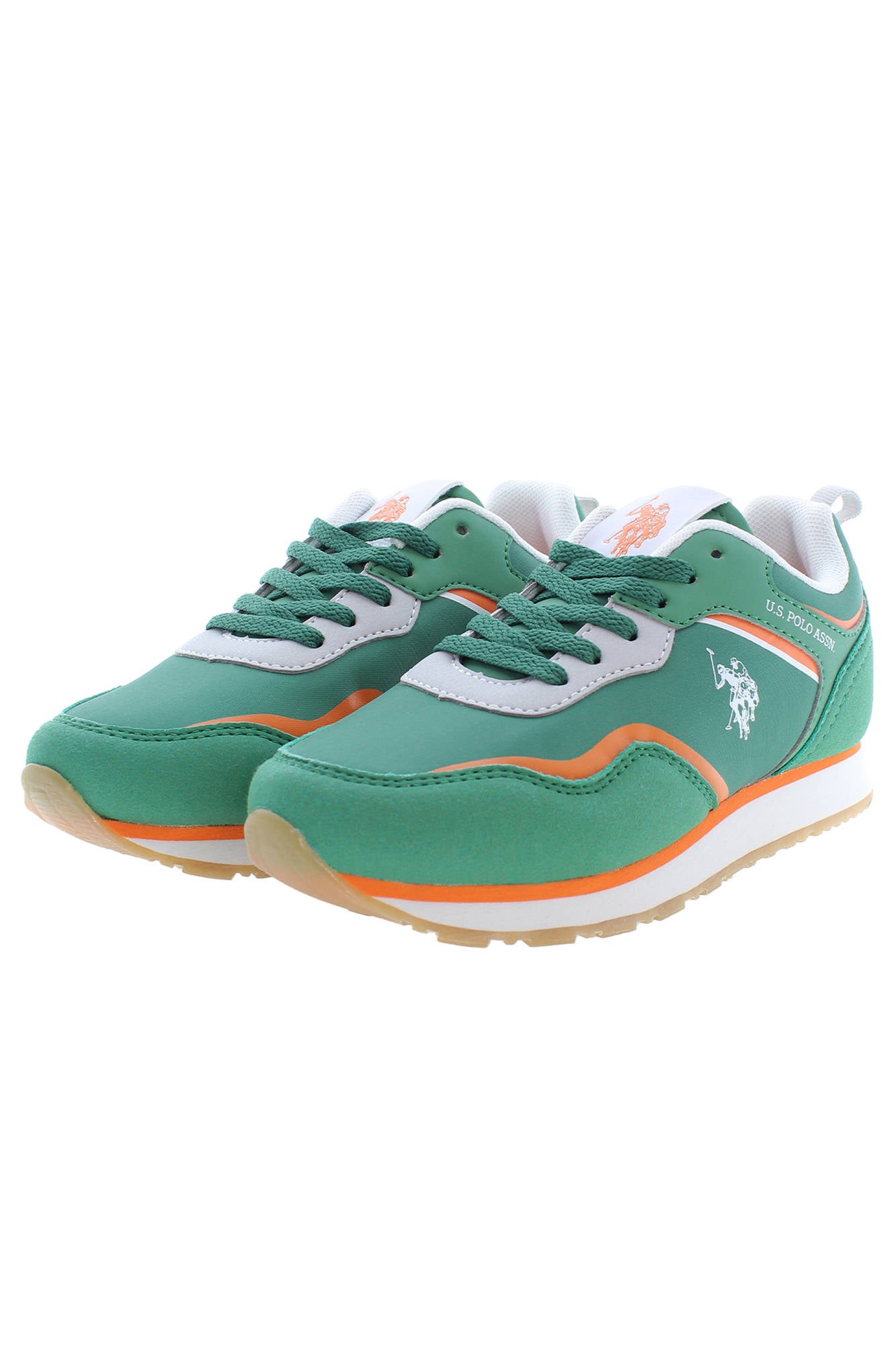 Green kids sport shoes