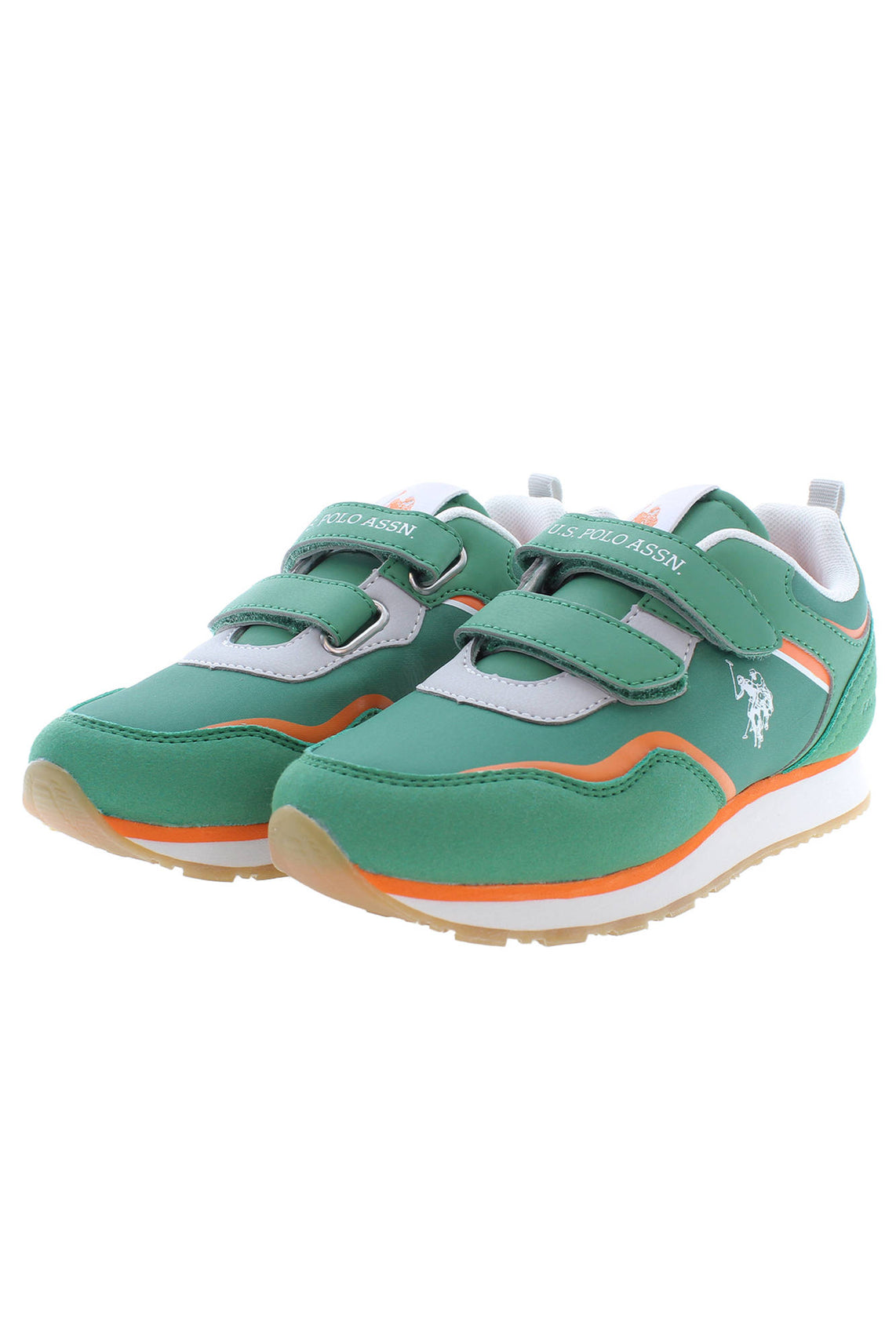 Green kids sport shoes