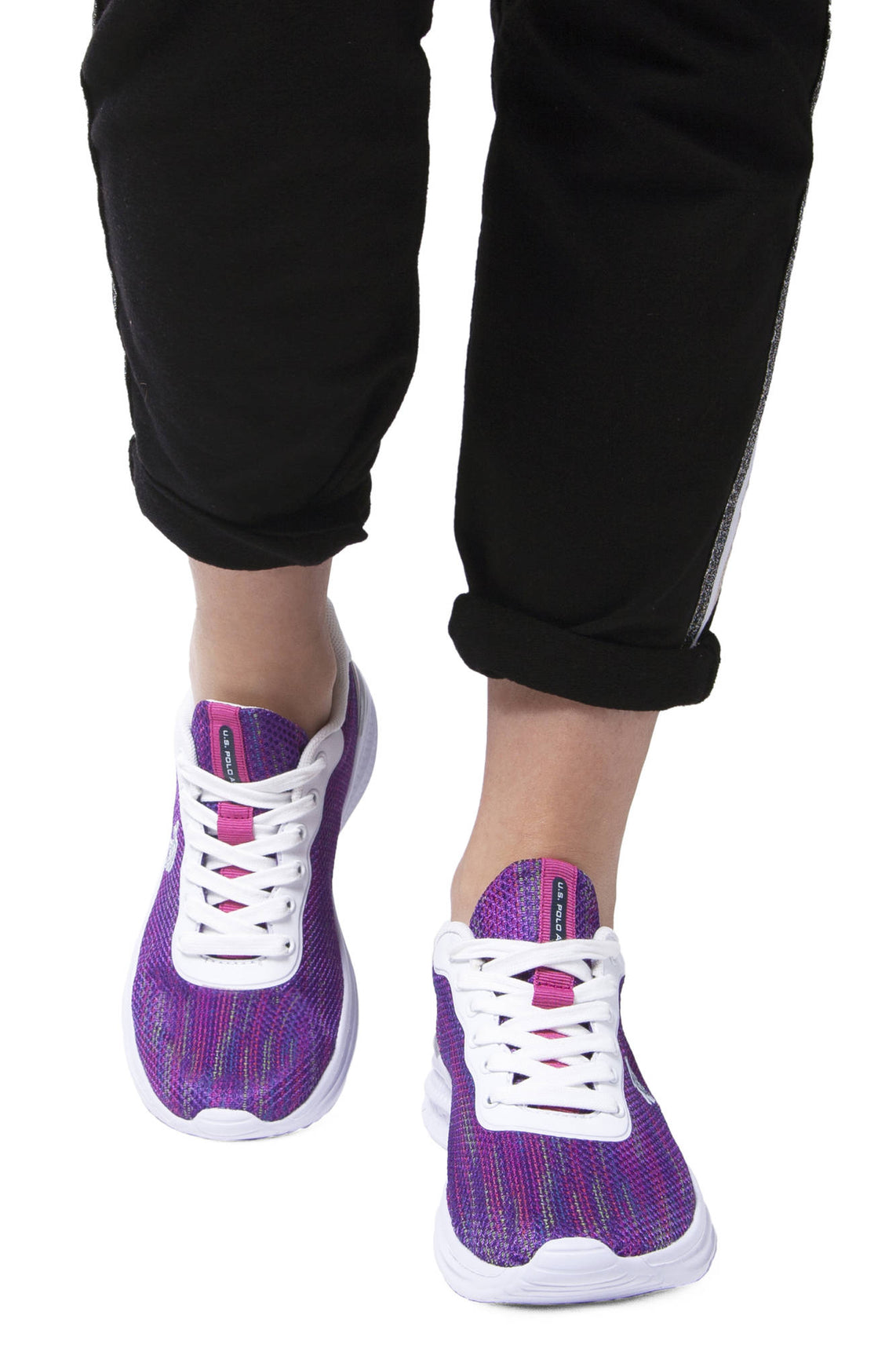 Purple women's sport shoes
