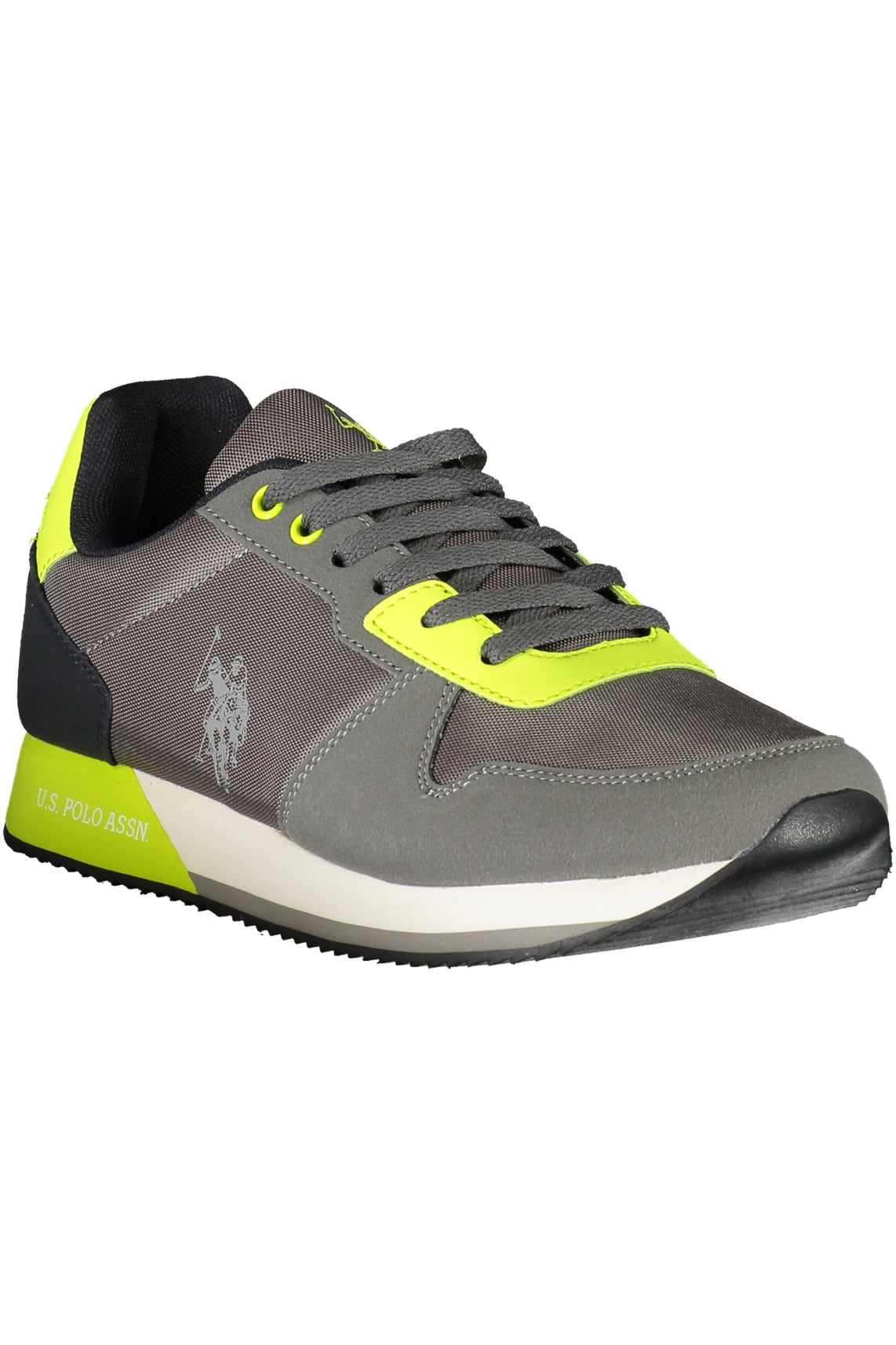 Gray men's sports shoes