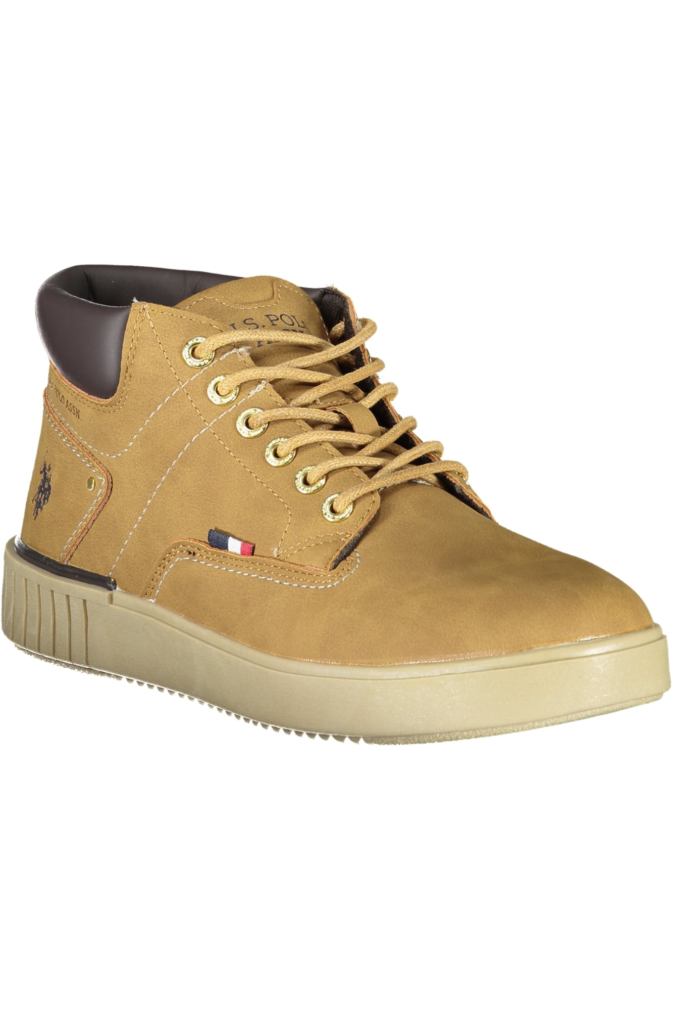 Brown men's sports shoes