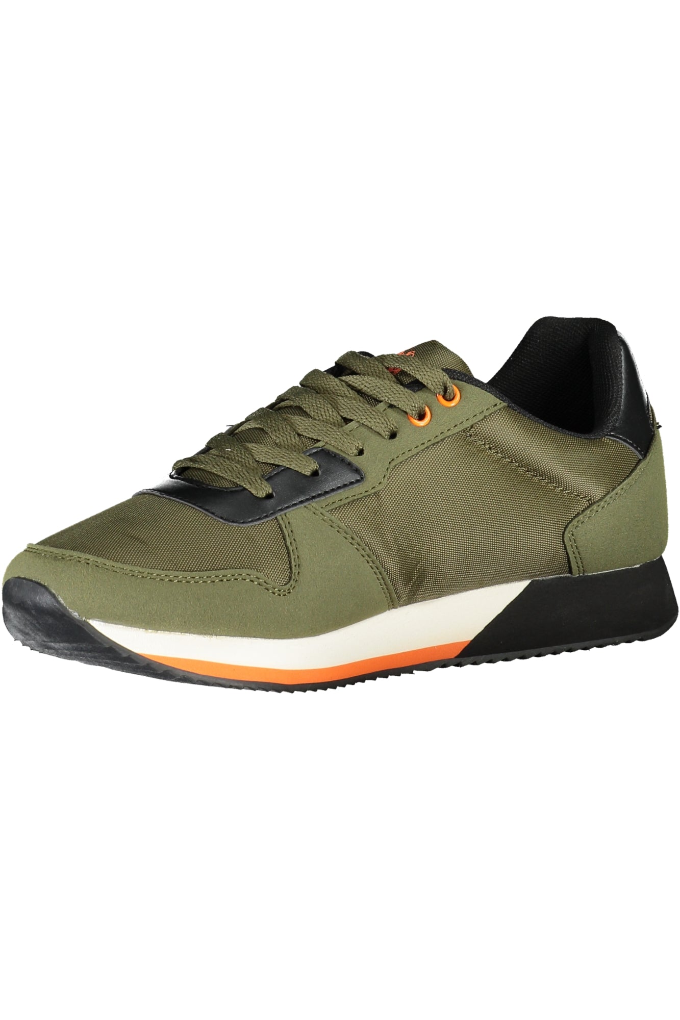 Green men's sports shoes