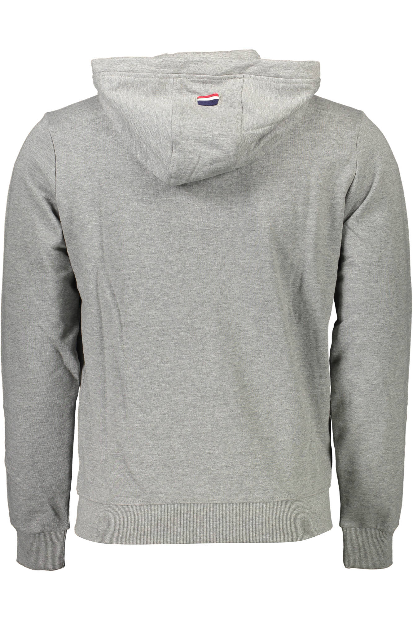 Gray men's sweatshirt with zip
