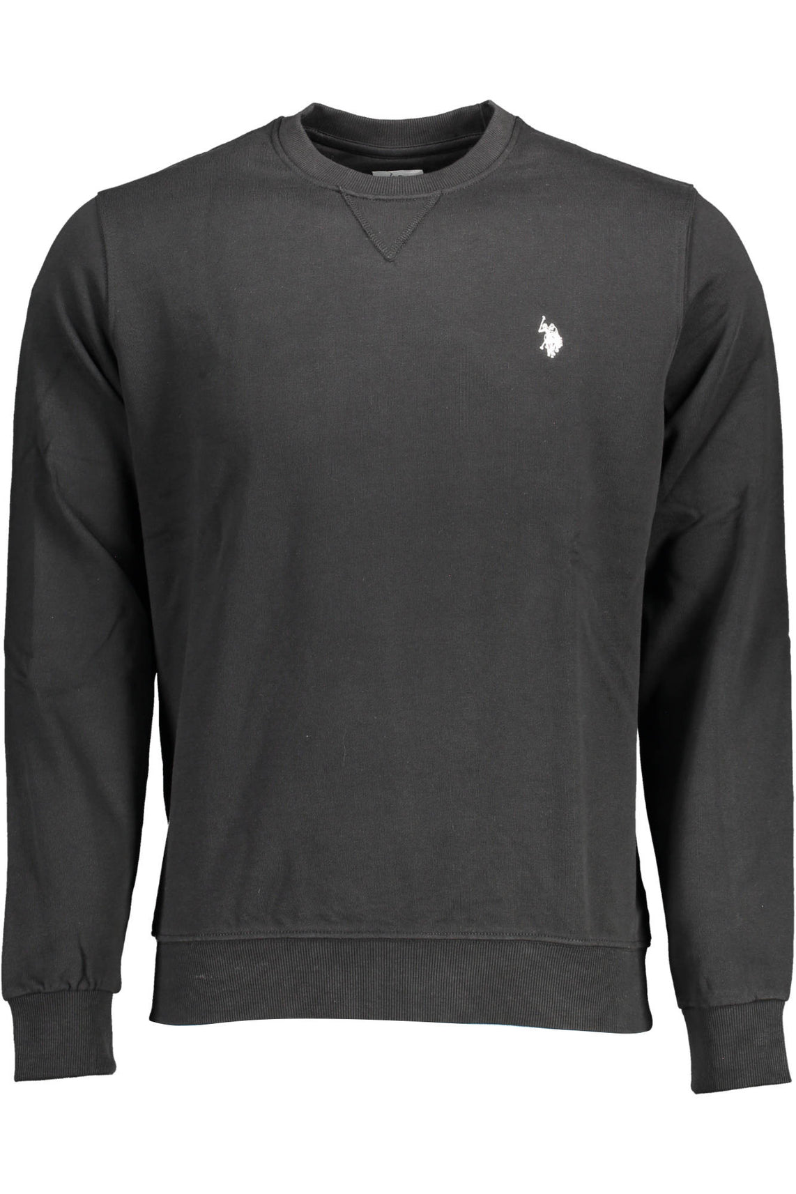 U.S. POLO US POLO SWEATSHIRT WITHOUT ZIP BLACK MAN - Nero