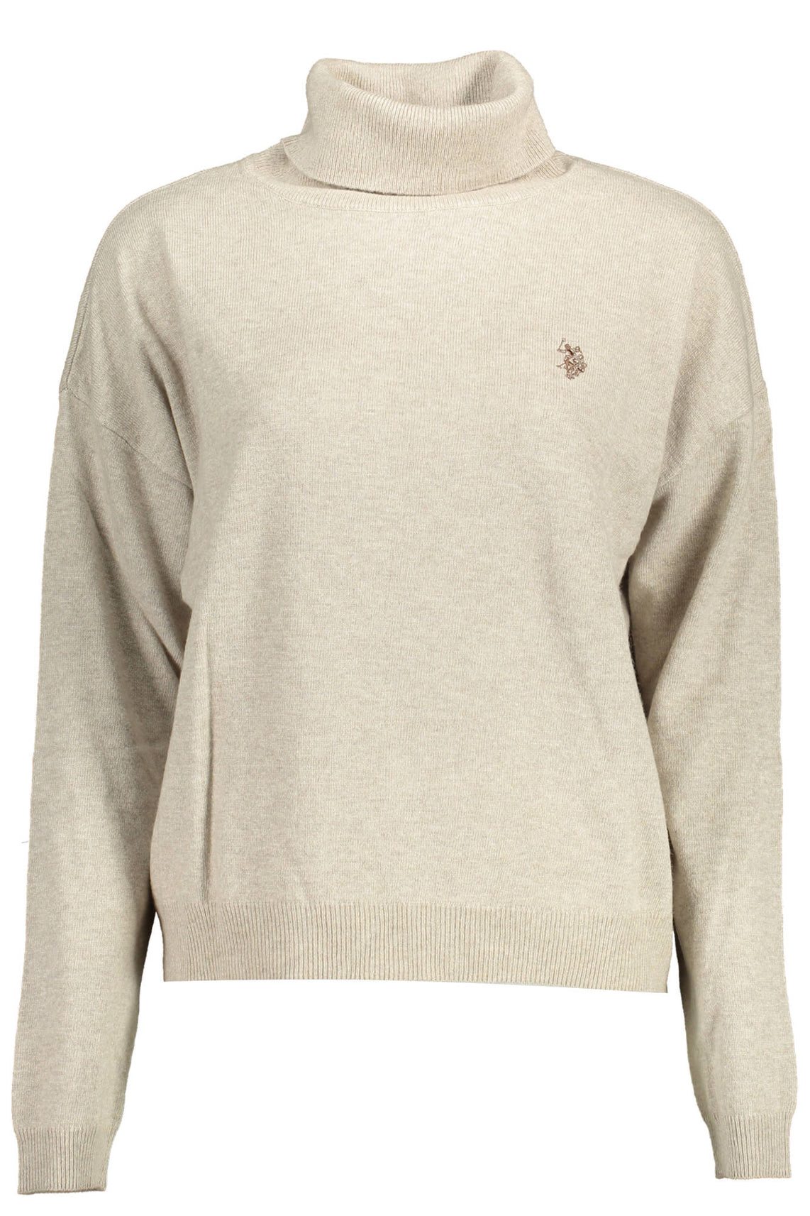 U.S. POLO US WOMEN'S BEIGE TURTLENECK POLO SHIRT - Beige