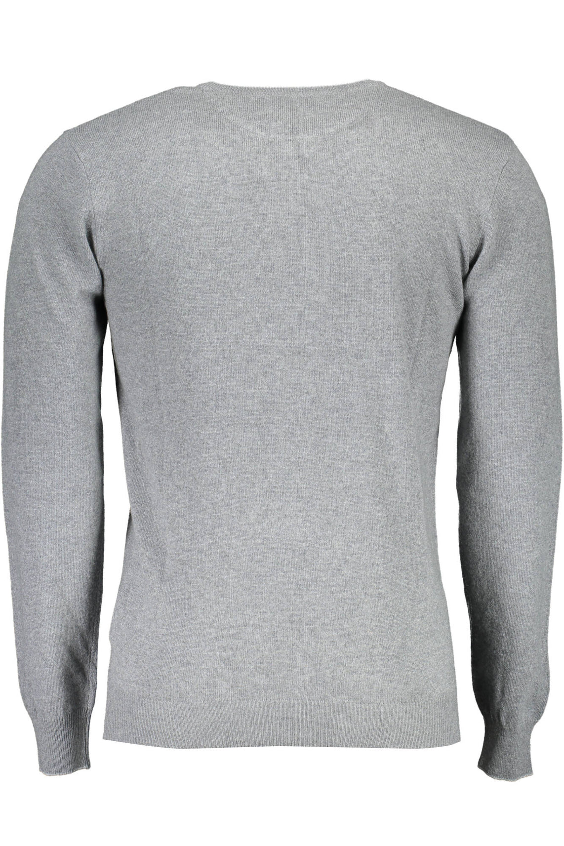 Gray men's polo sweater