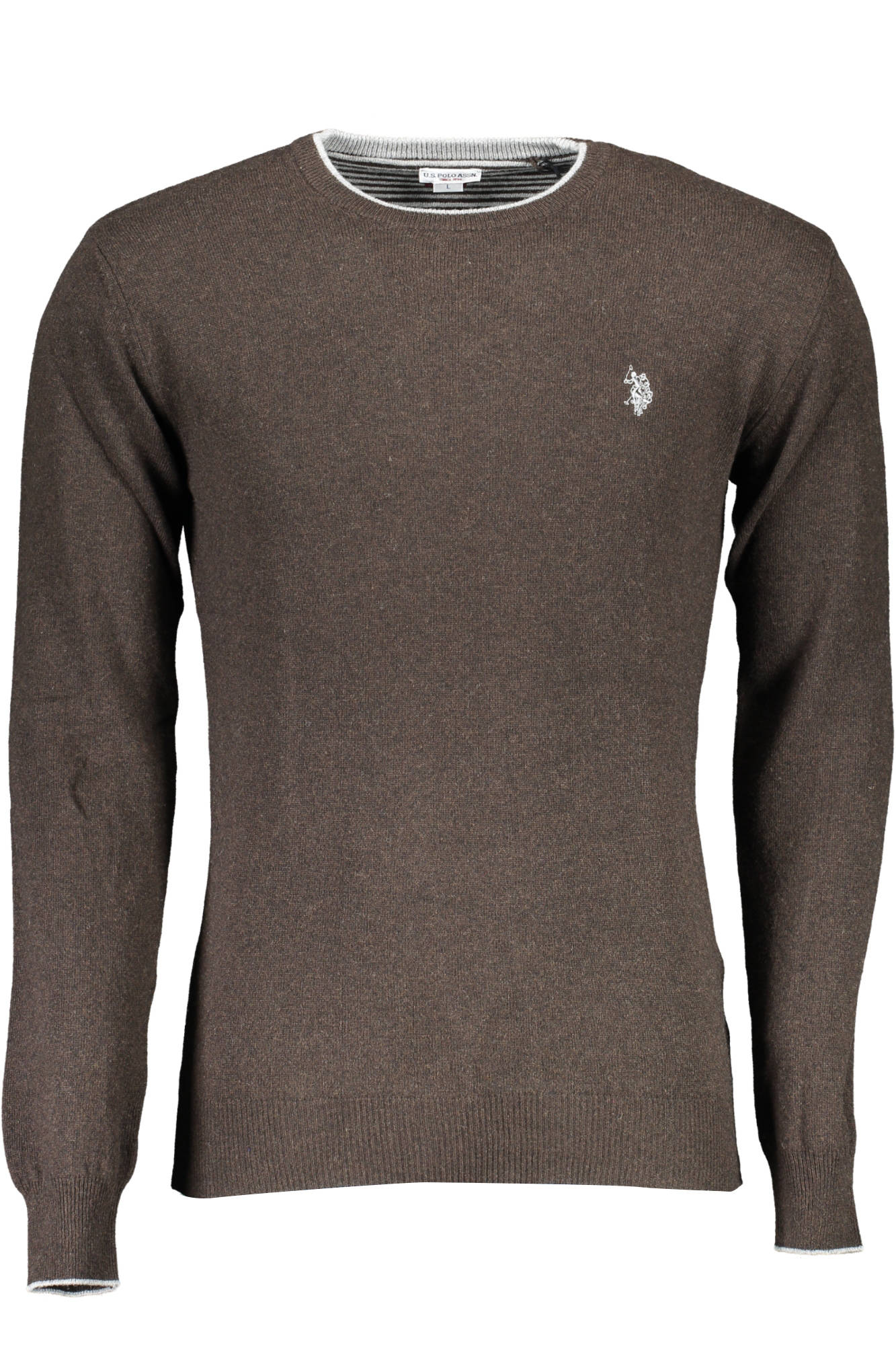 U.S. POLO US POLO BROWN MEN'S SWEATER - Marrone