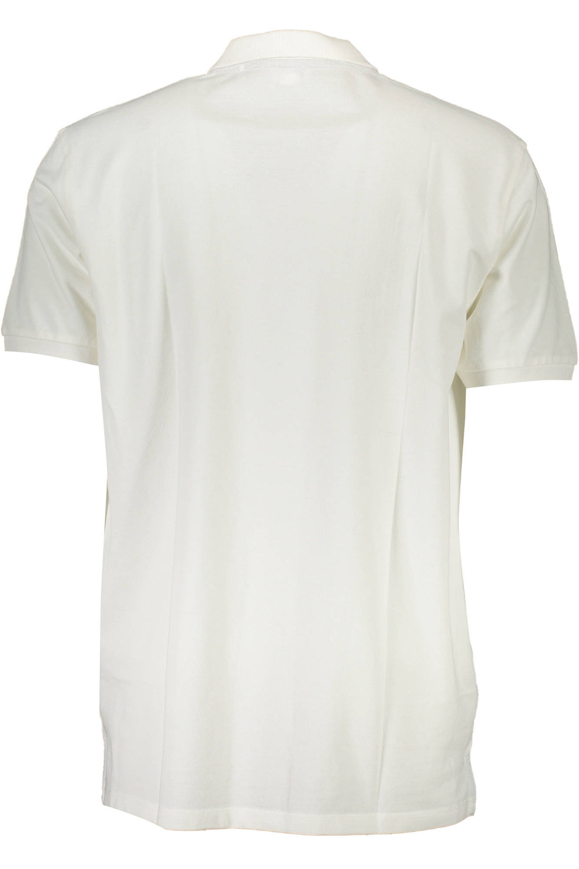 Short sleeve polo shirt man white
