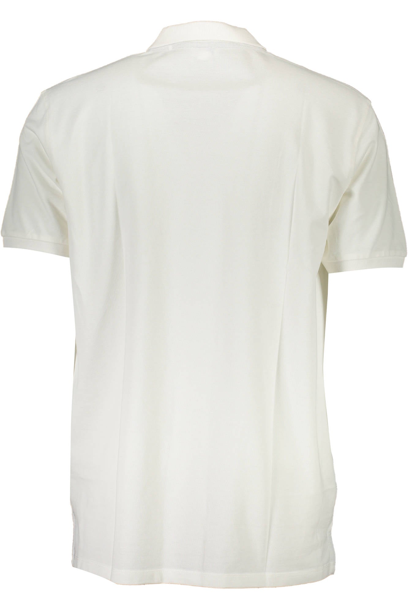 Short sleeve polo shirt man white