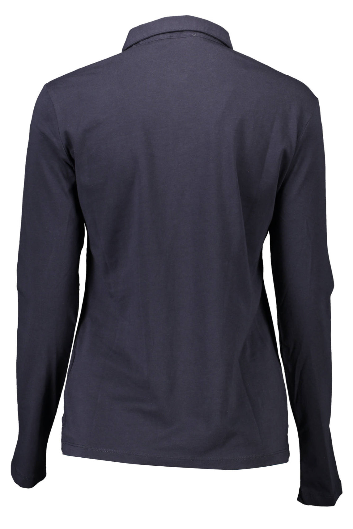 Long sleeve polo woman blue