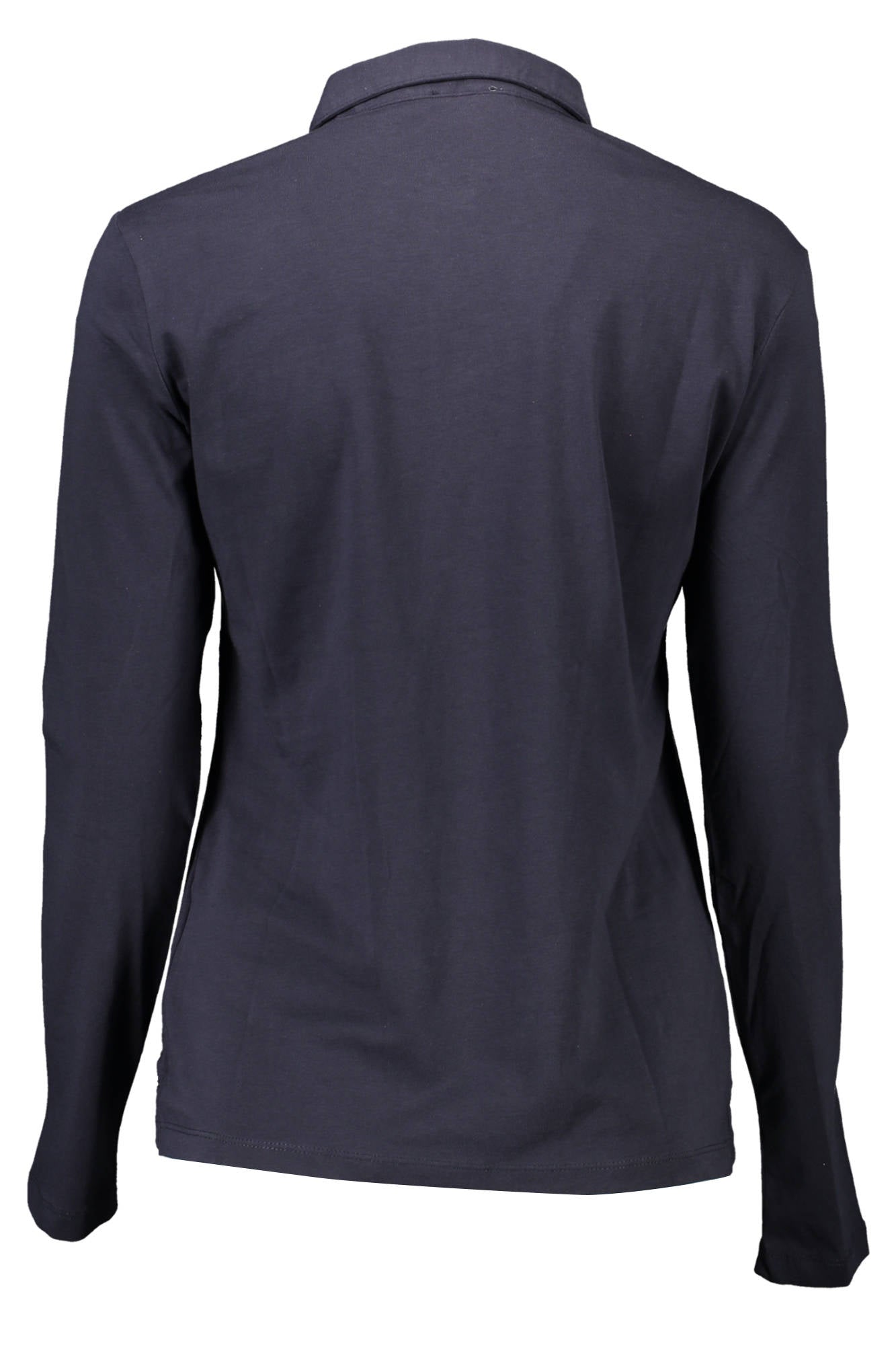 Long sleeve polo woman blue