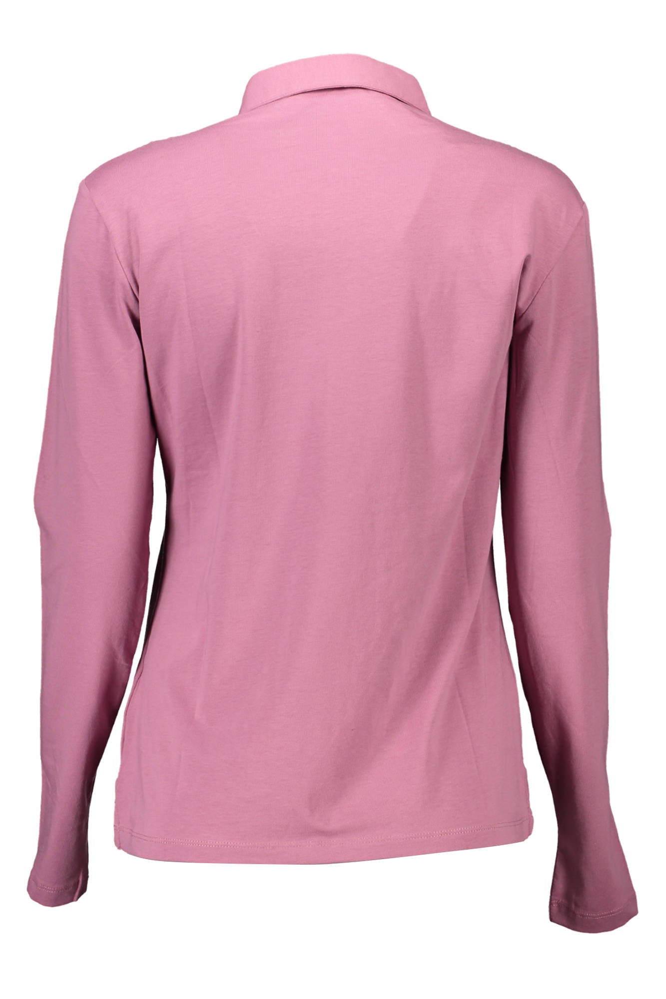 Long sleeve polo woman pink