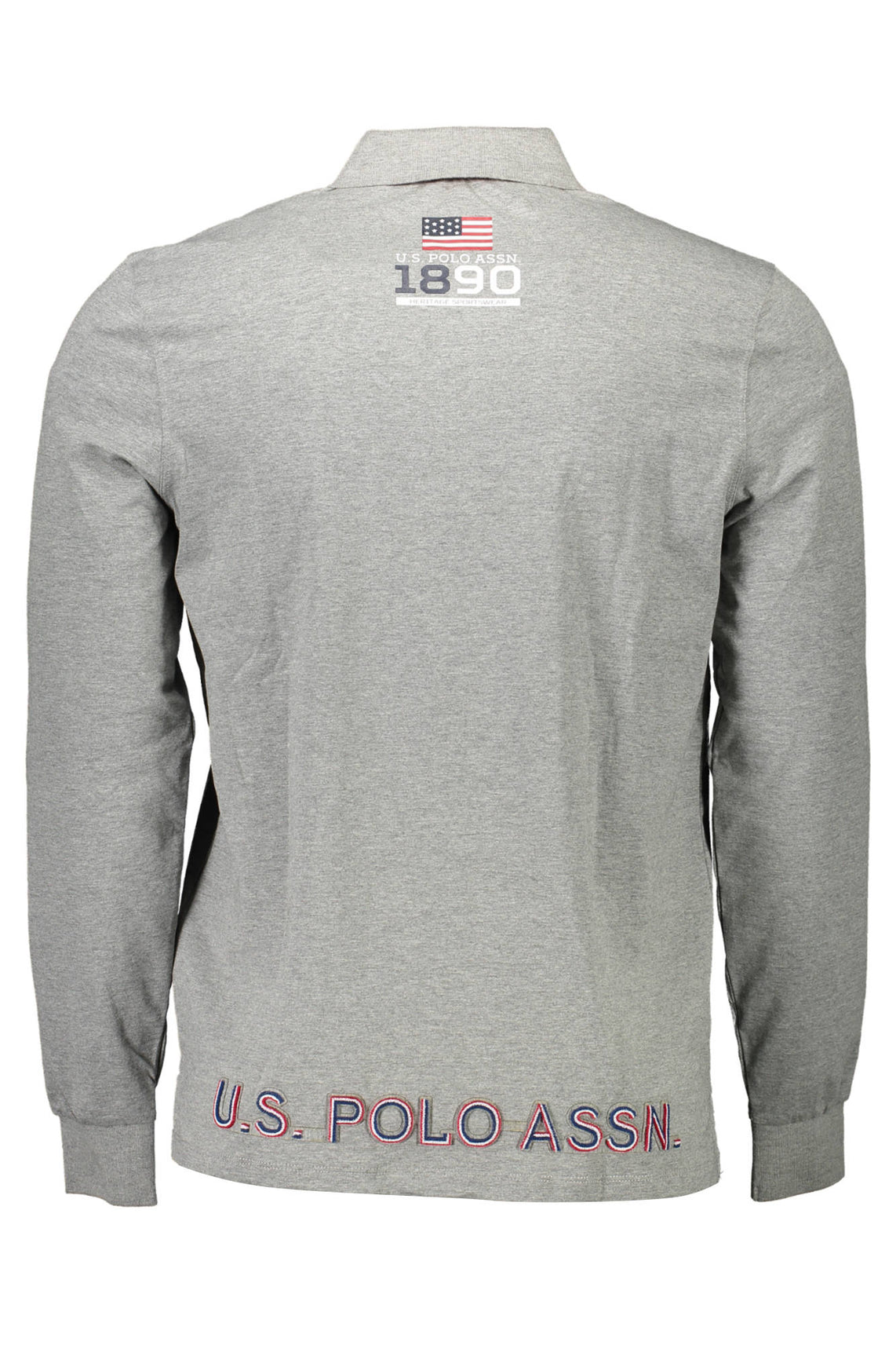 Shirt long sleeve men's gray